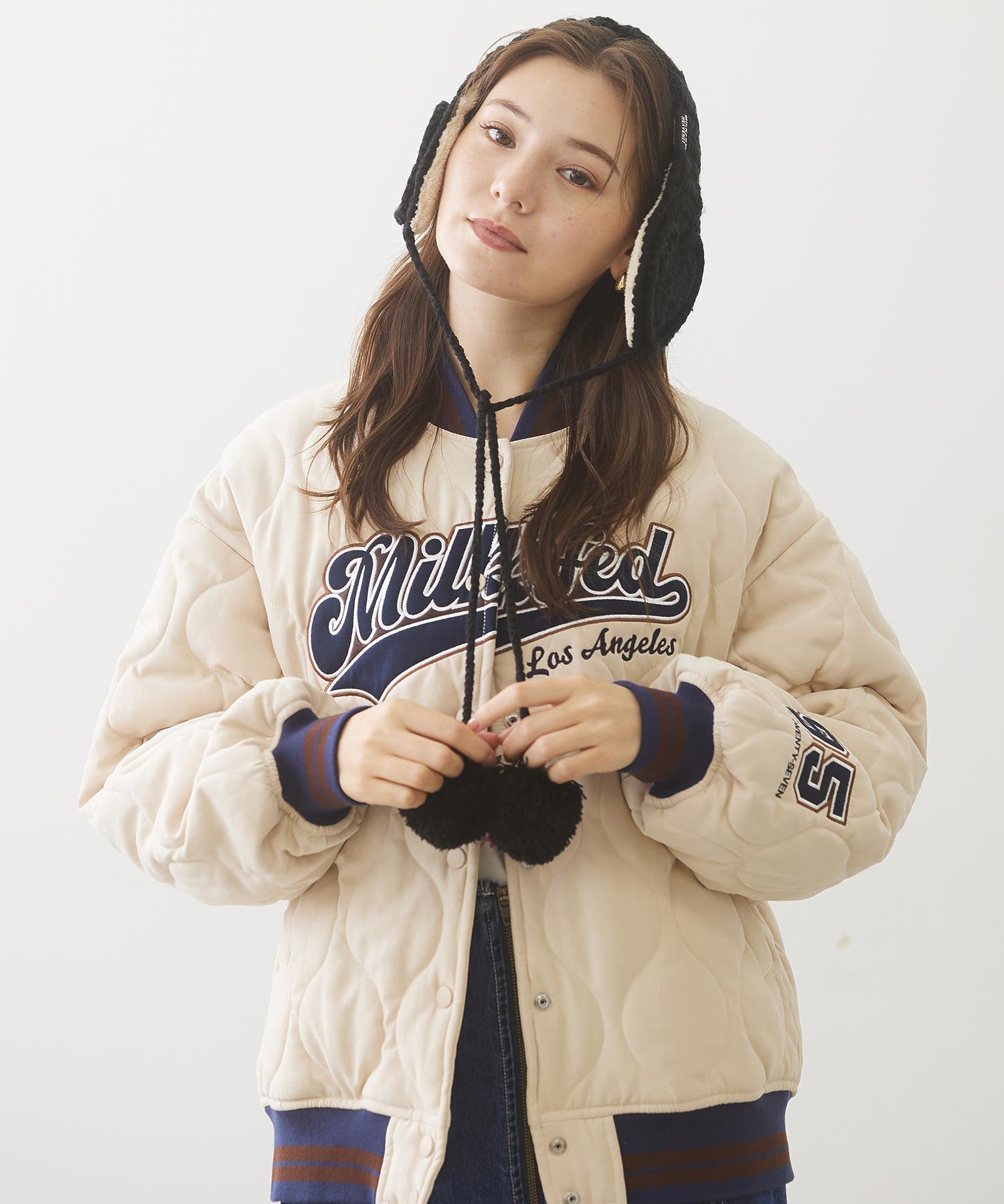 LOGO PATCH QUILTED JACKET