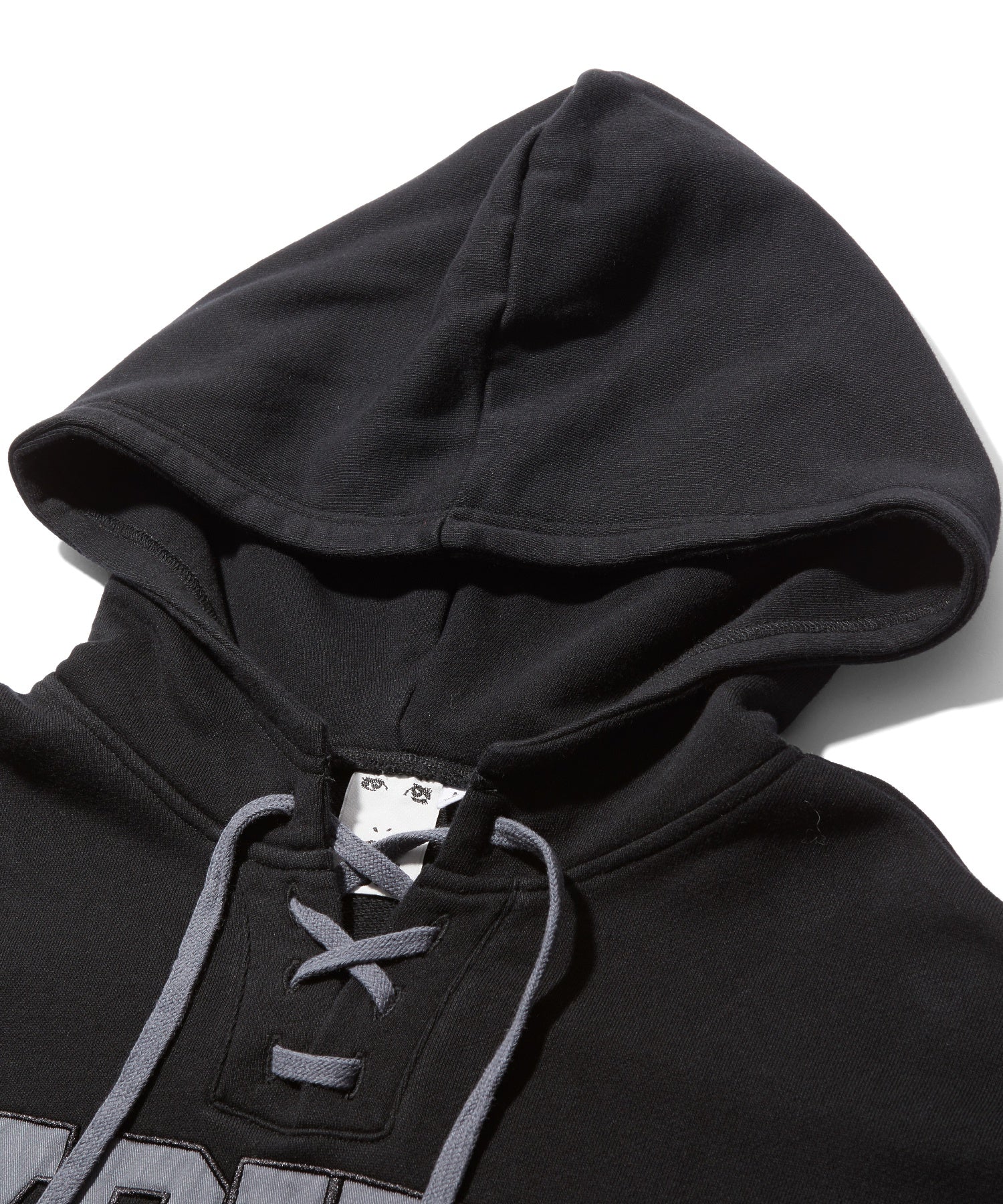 FRONT LACE UP ANORAK SWEAT HOODIE