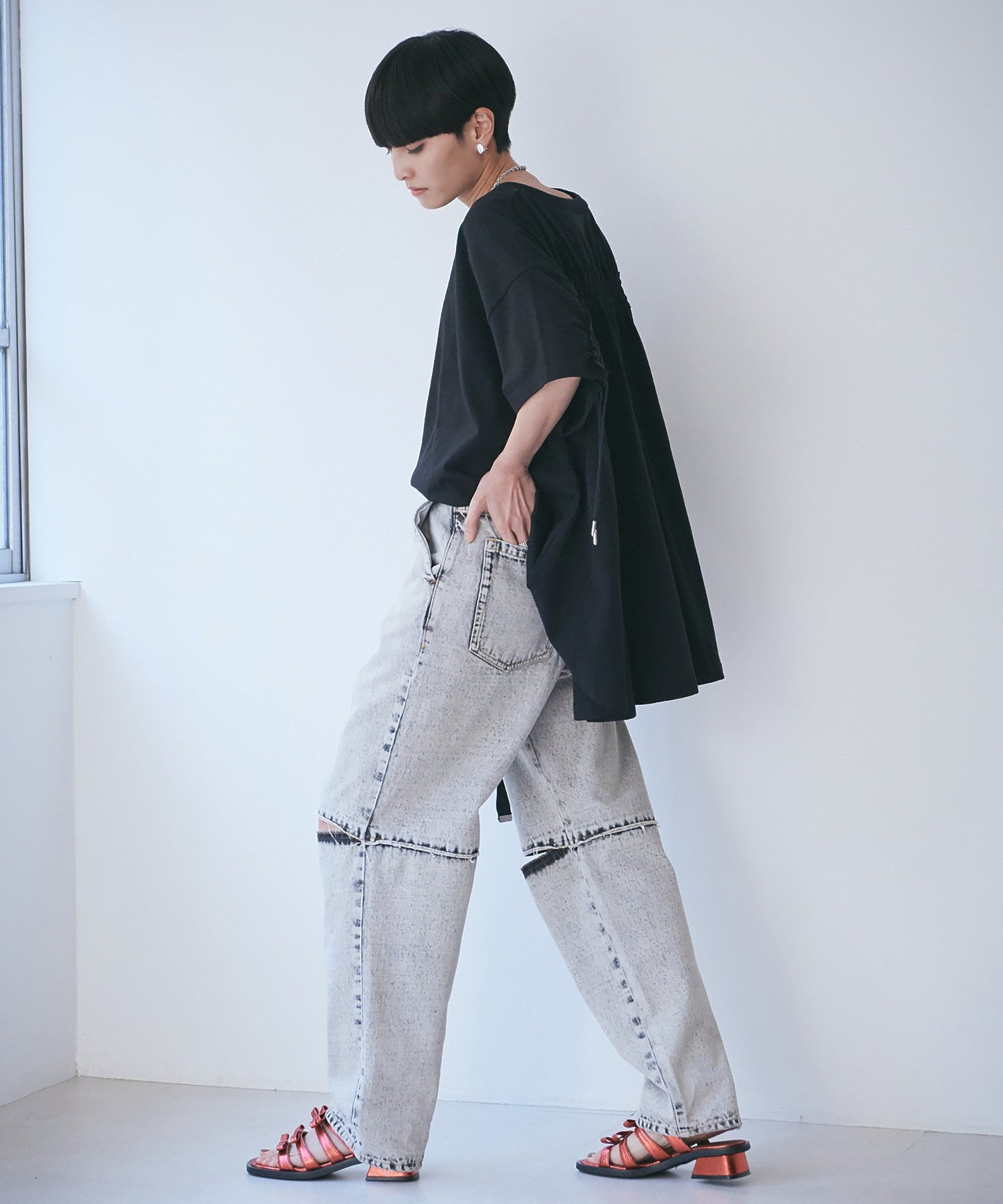 バックギャザープルオーバー