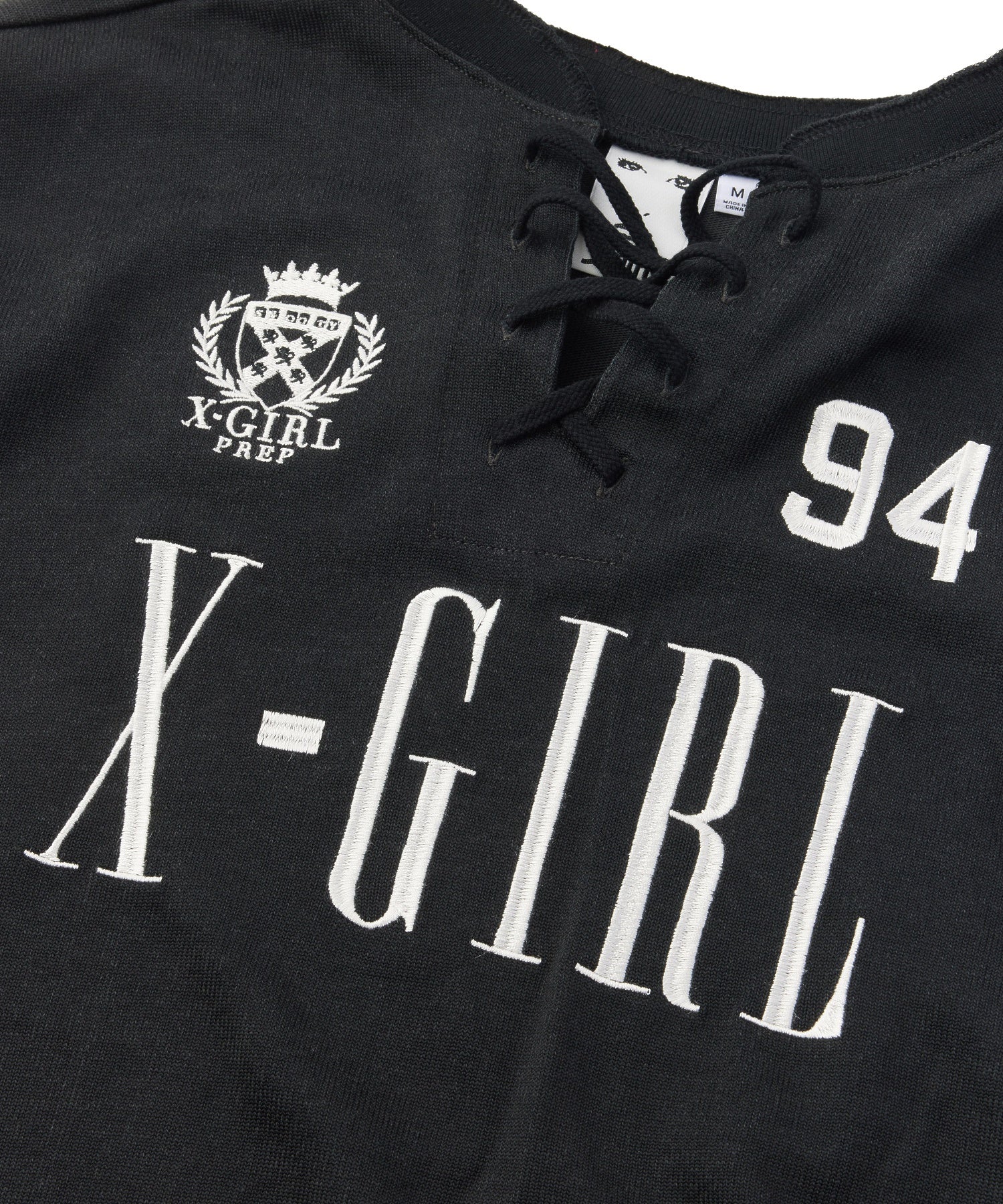 LACED UP FOOTBALL L/S TOP