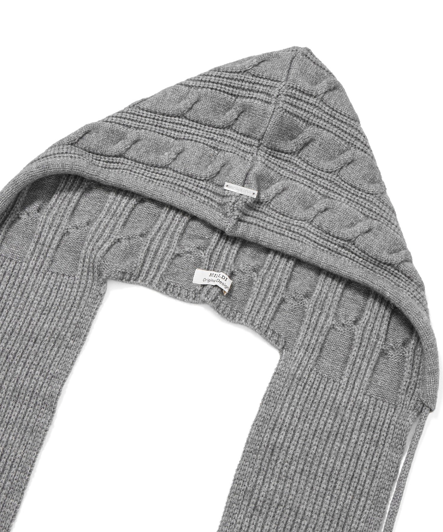 ニットフードマフラー