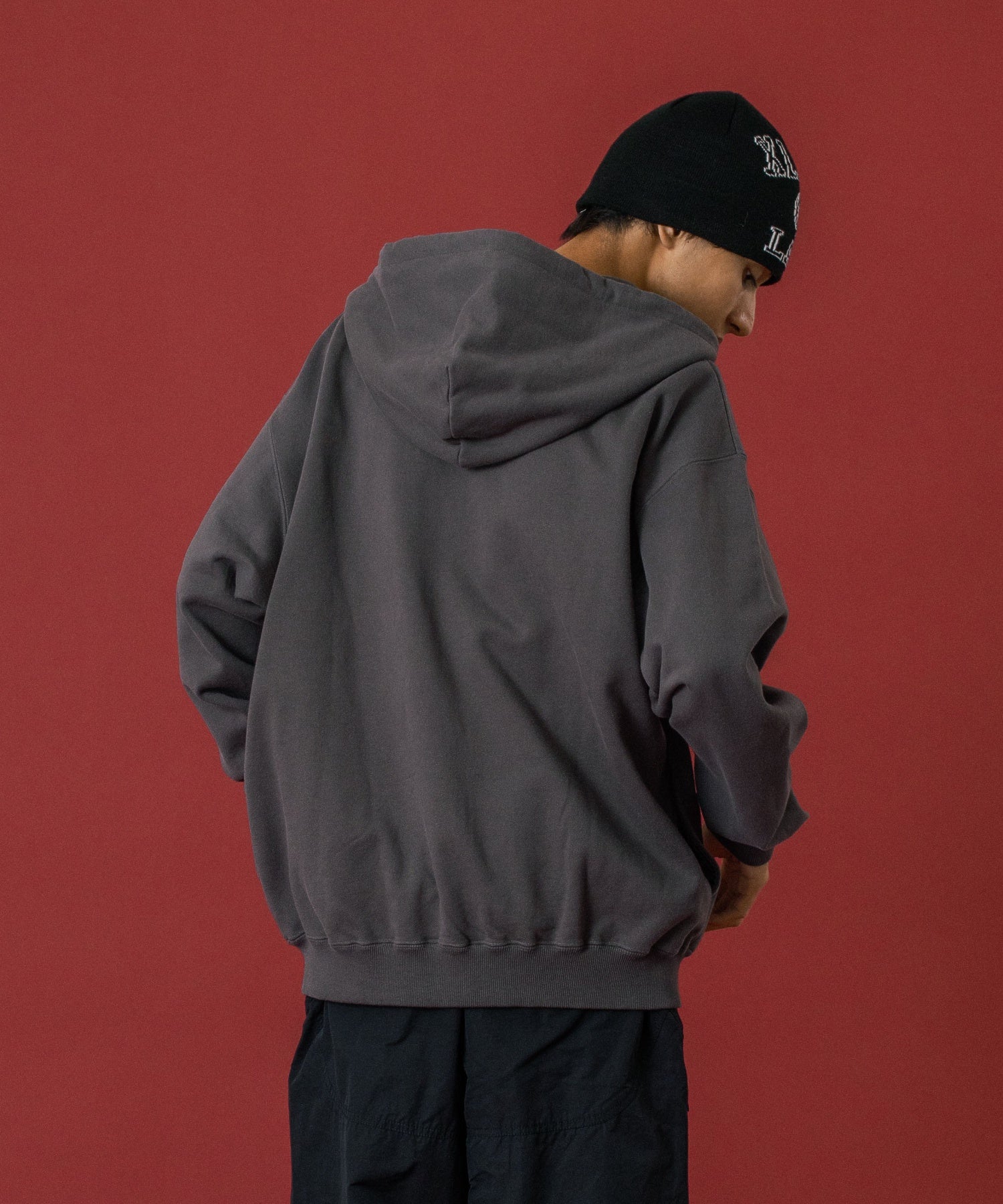 MULTI LOGO ZIP UP HOODED SWEATSHIRT