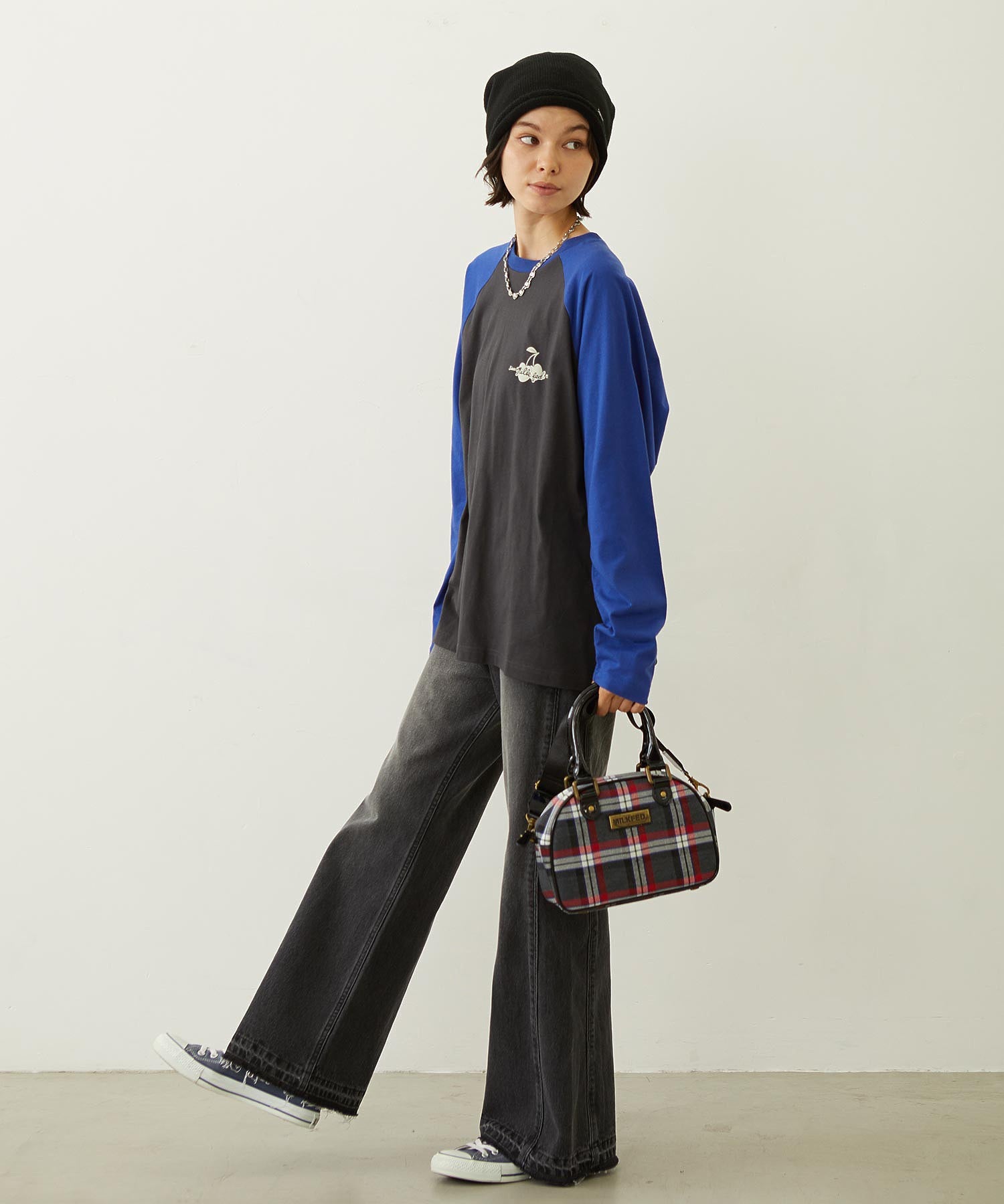 FLARED DENIM PANTS