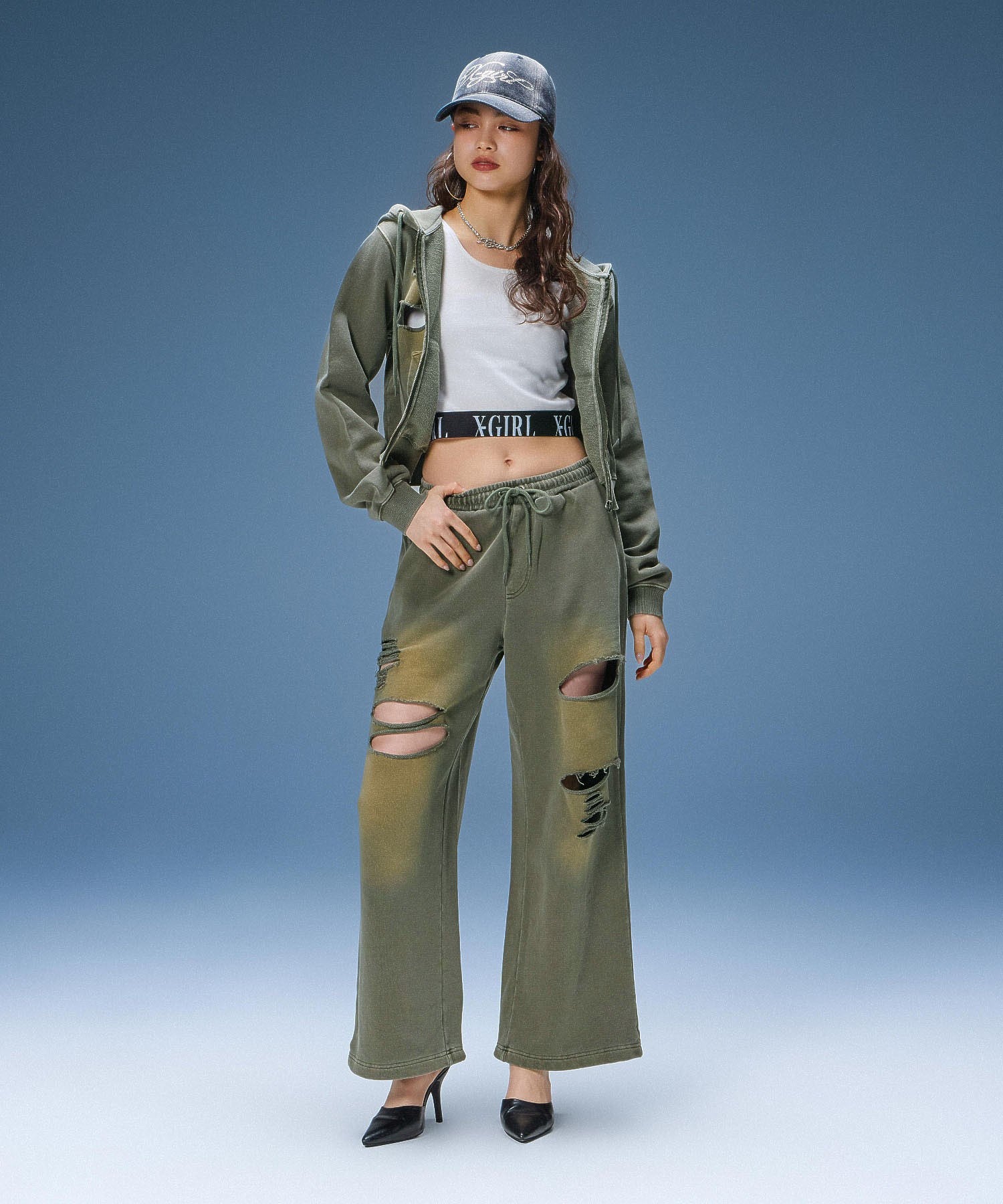 DISTRESSED SWEATPANTS