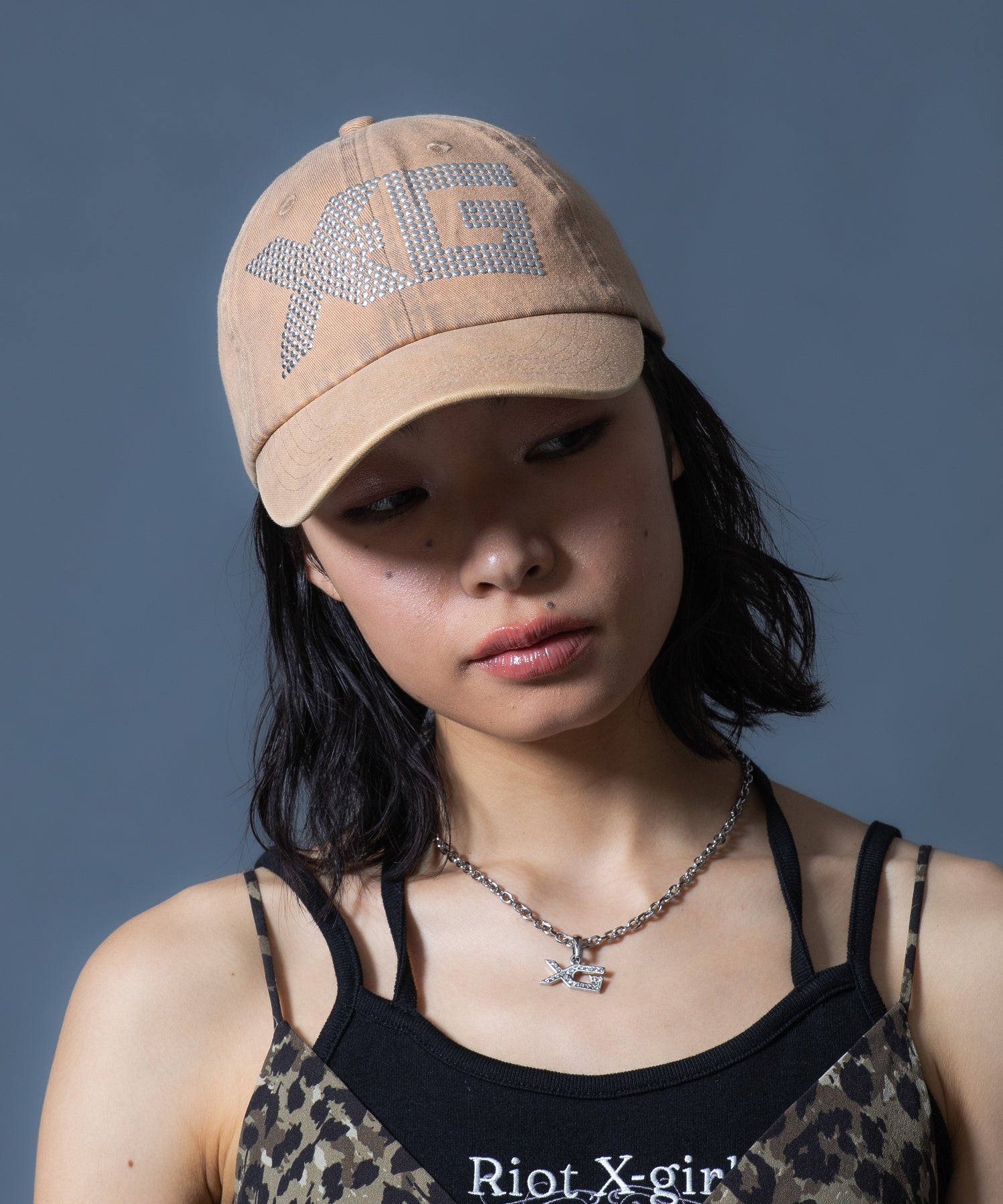 LOGO MARK STUDDED 6PANEL CAP