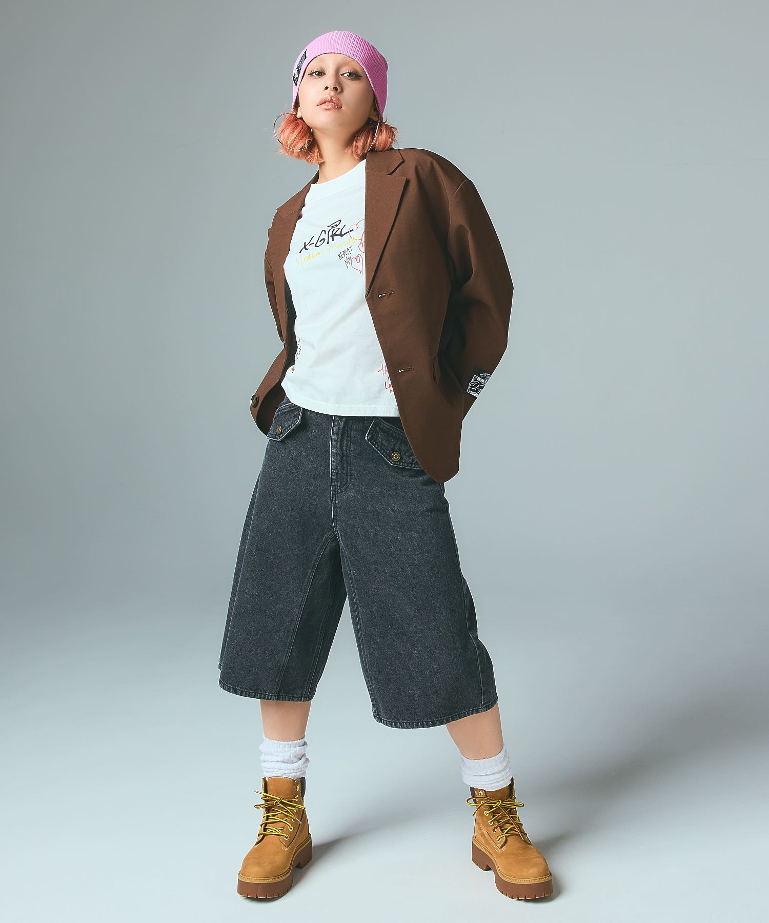 FACE LABEL TAILORED JACKET