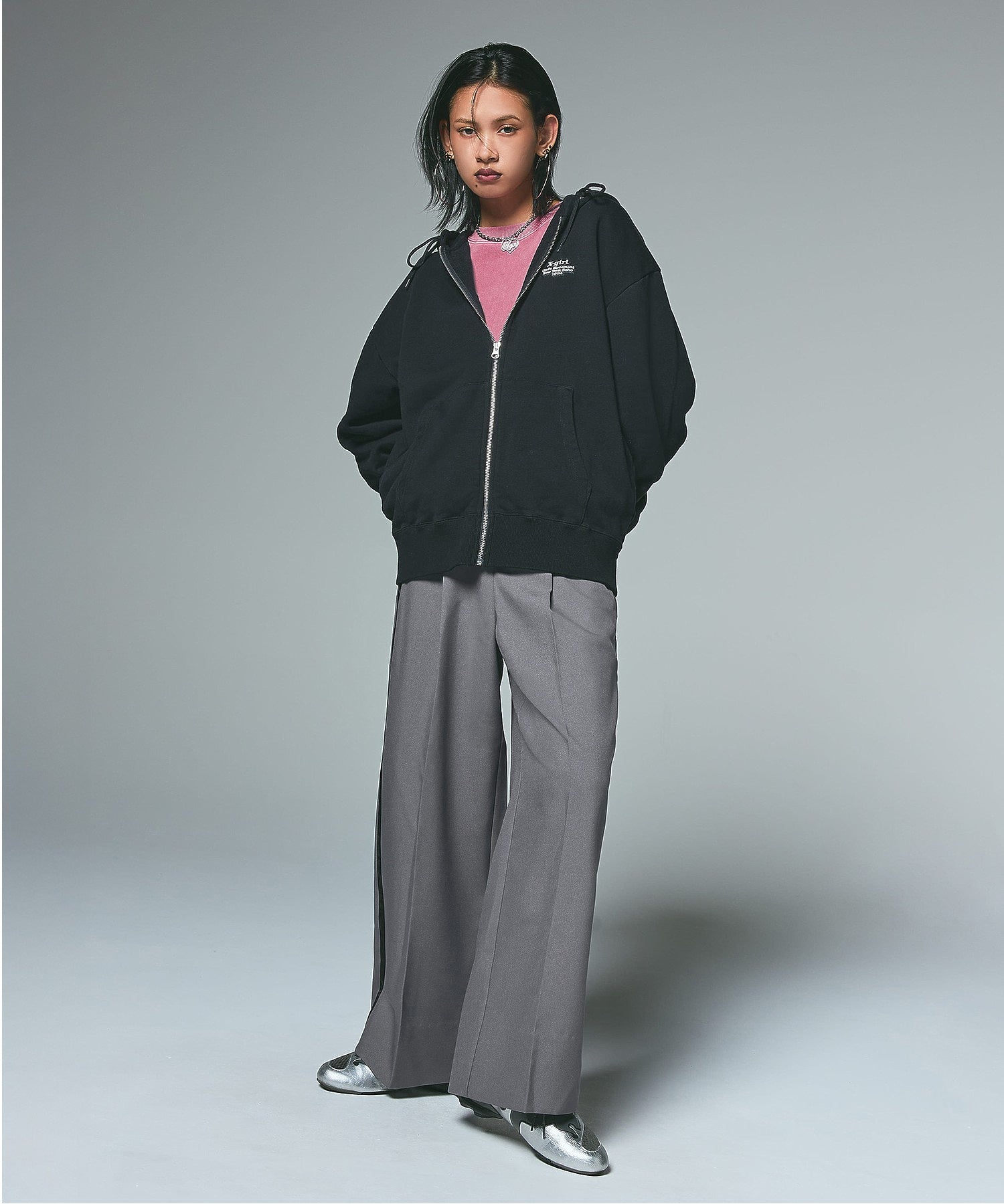 WAIST ADJUSTABLE WIDE TUCK PANTS