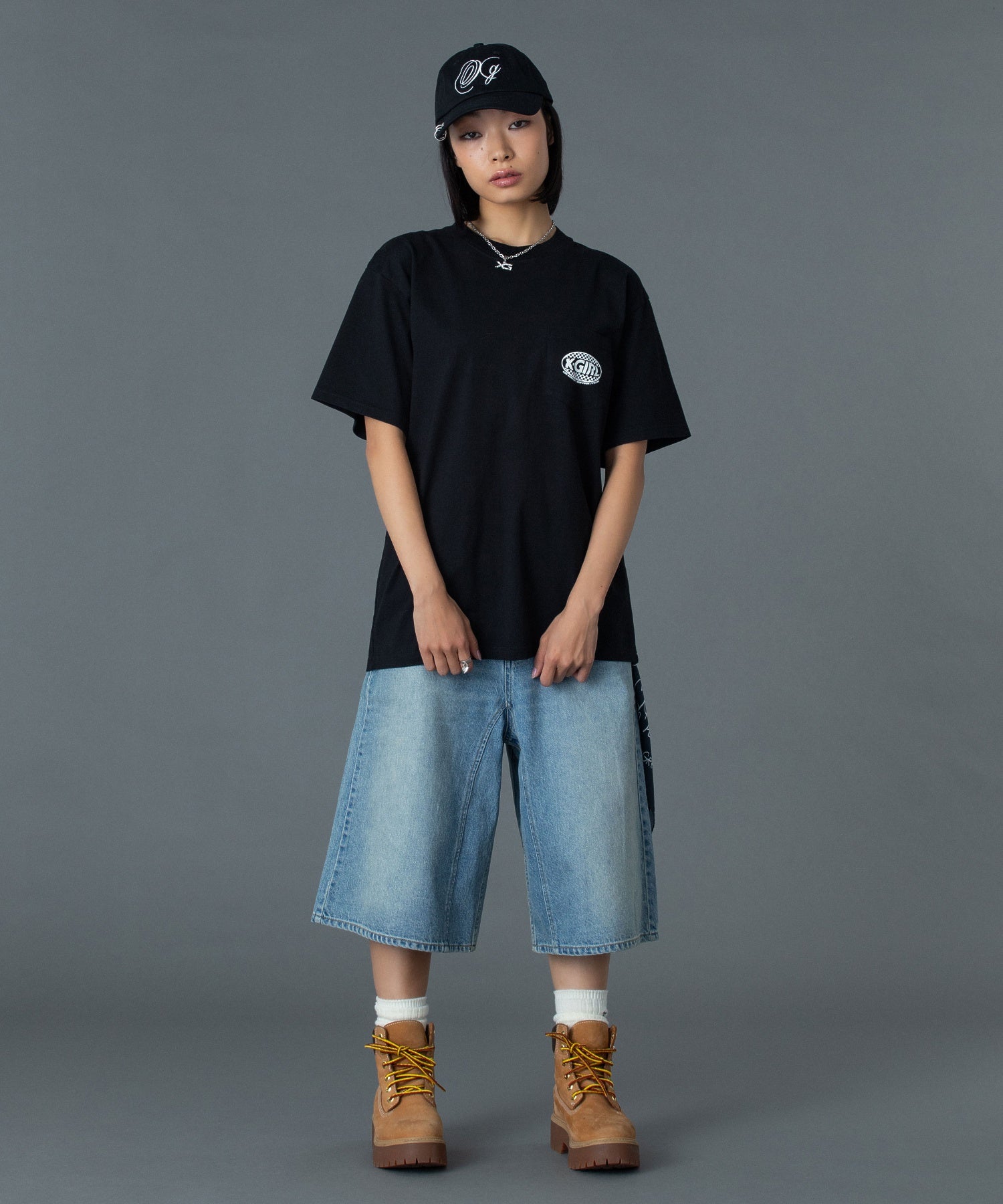 CHECKER OVAL LOGO POCKET S/S TEE