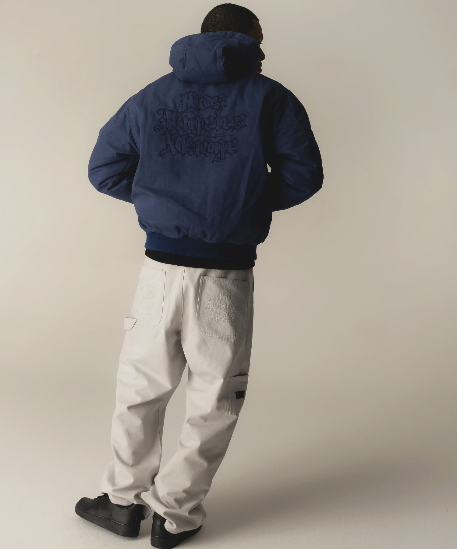 PATCHED OLD ENGLISH HOODED WORK JACKET