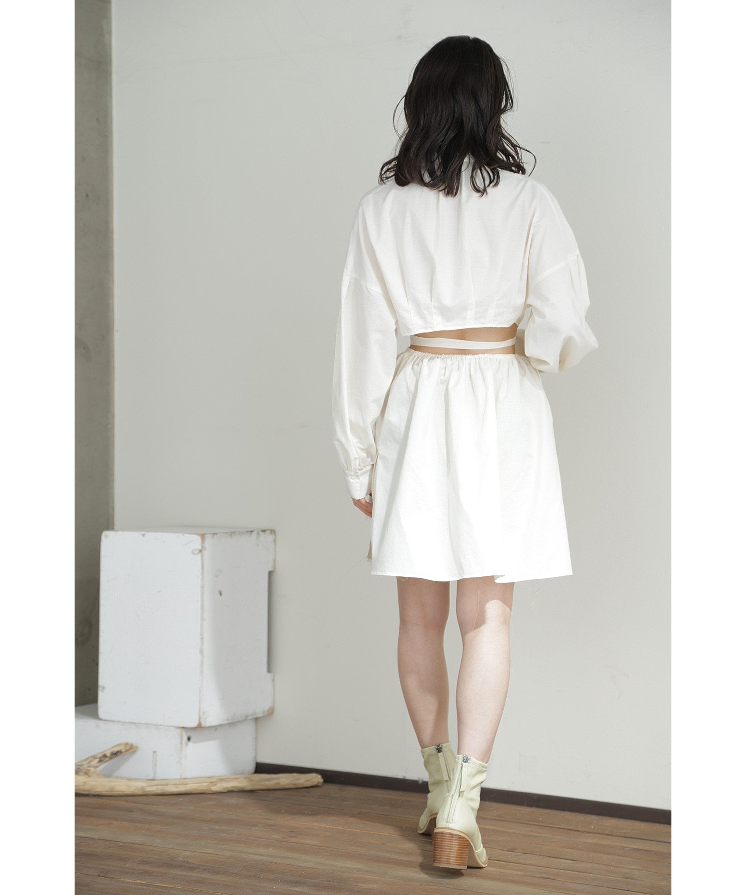CASA FLINE/バックオープンボリュームシャツ