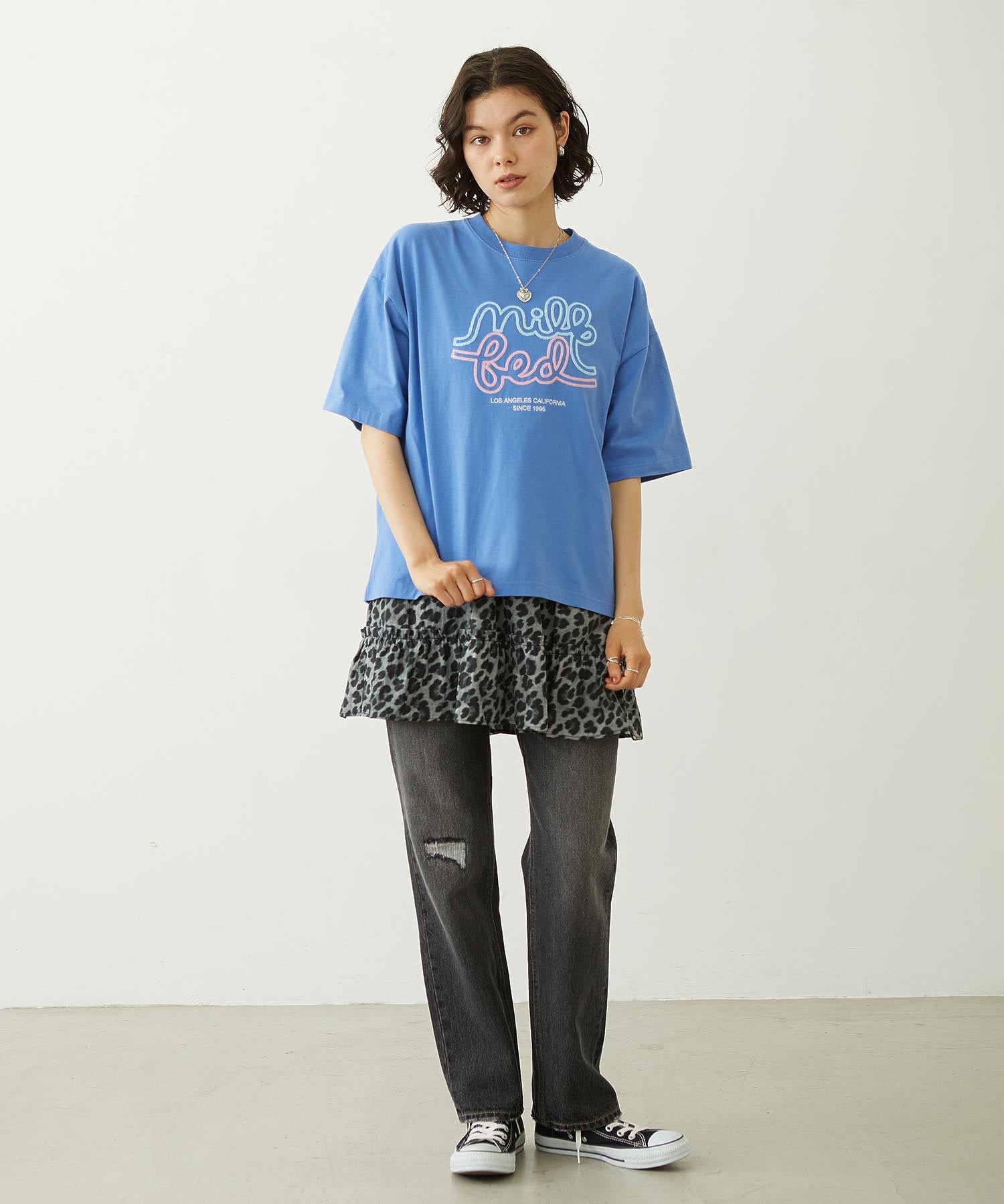 ROPEY LOGO CHAIN STITCH S/S TEE
