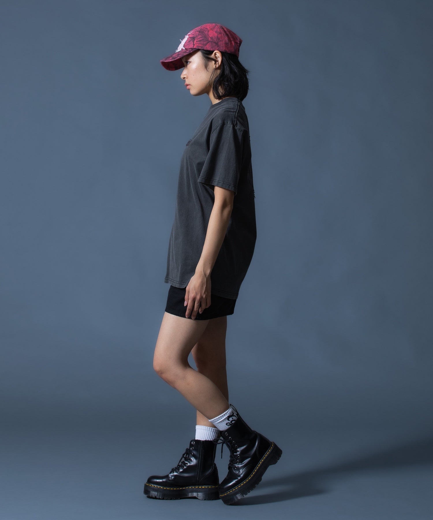 FADED NUMBER LOGO 6PANEL CAP