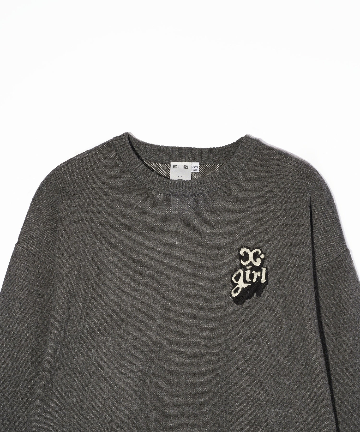 POP LOGO JACQUARD KNIT TOP