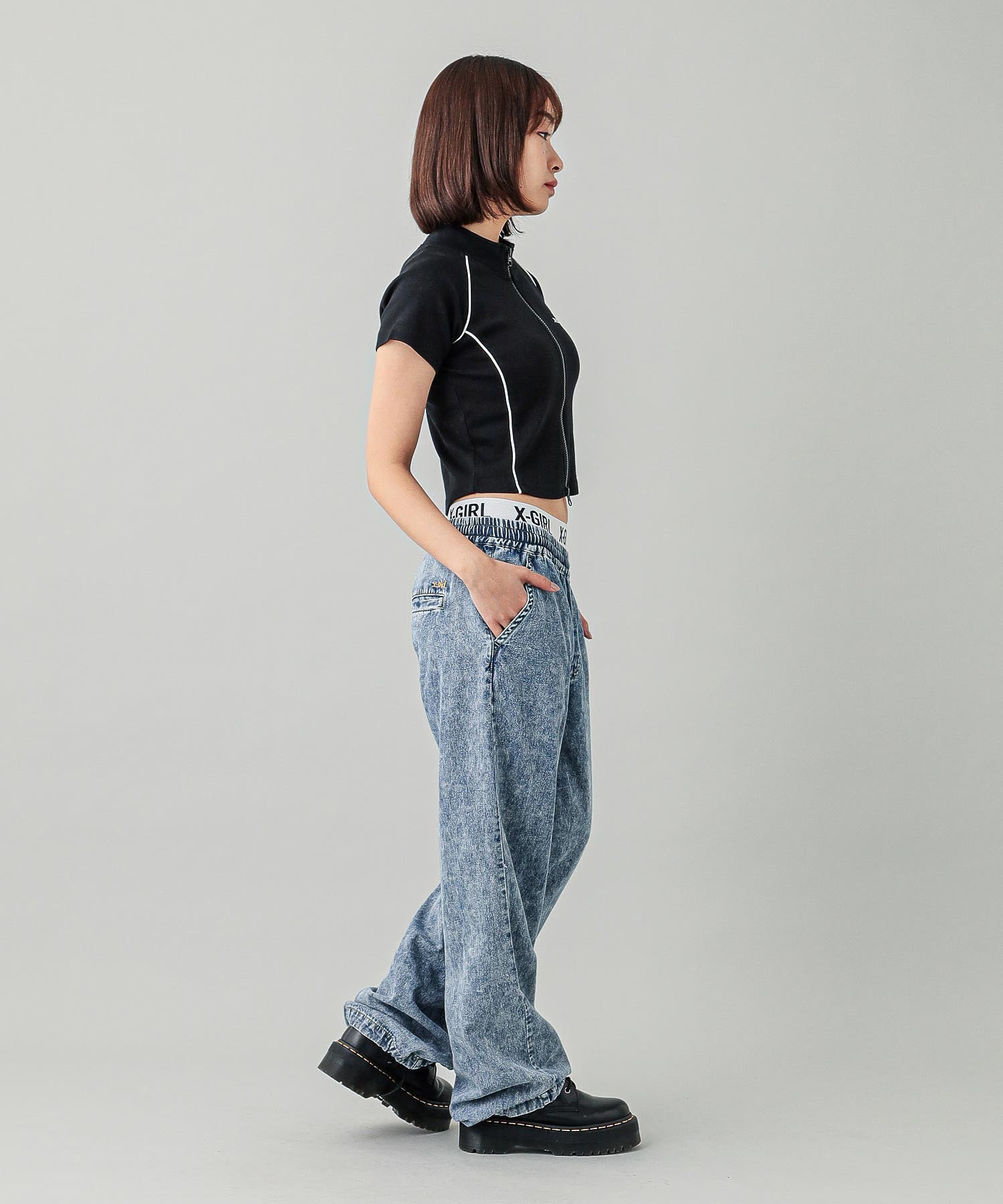 RACING ZIP UP TOP