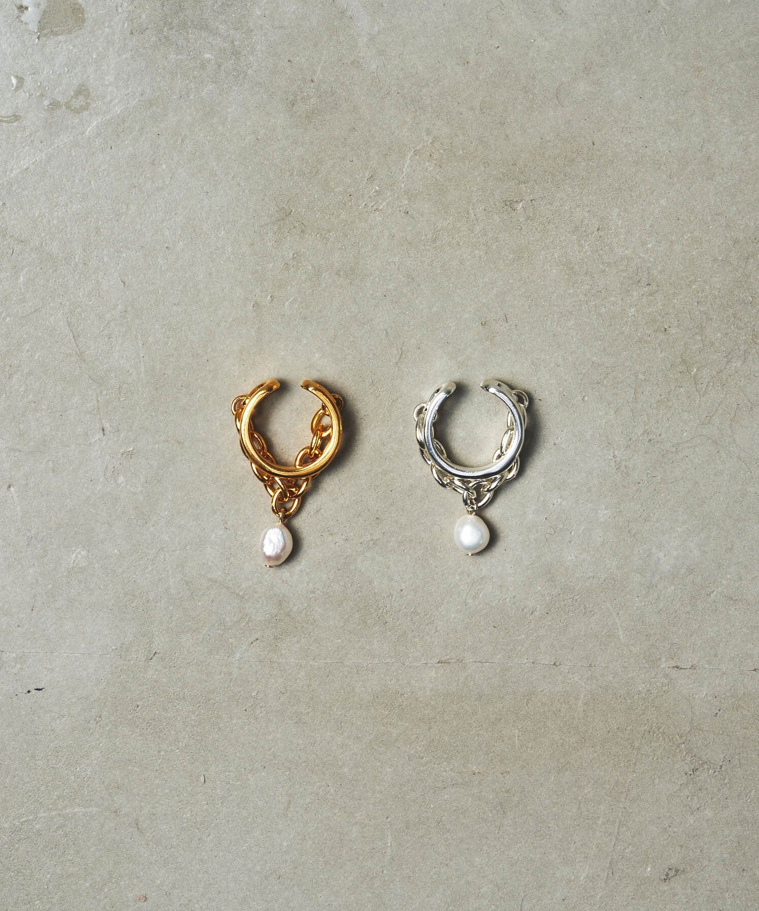 loni/IVY PEARL CHAIN RING