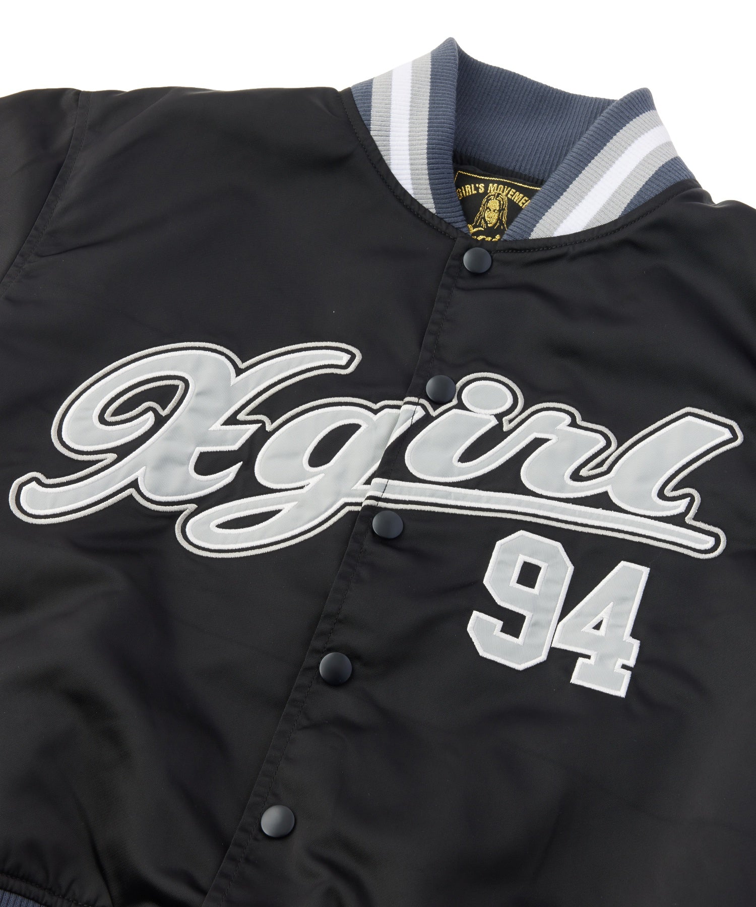 LOGO AND NUMBER VARSITY JACKET