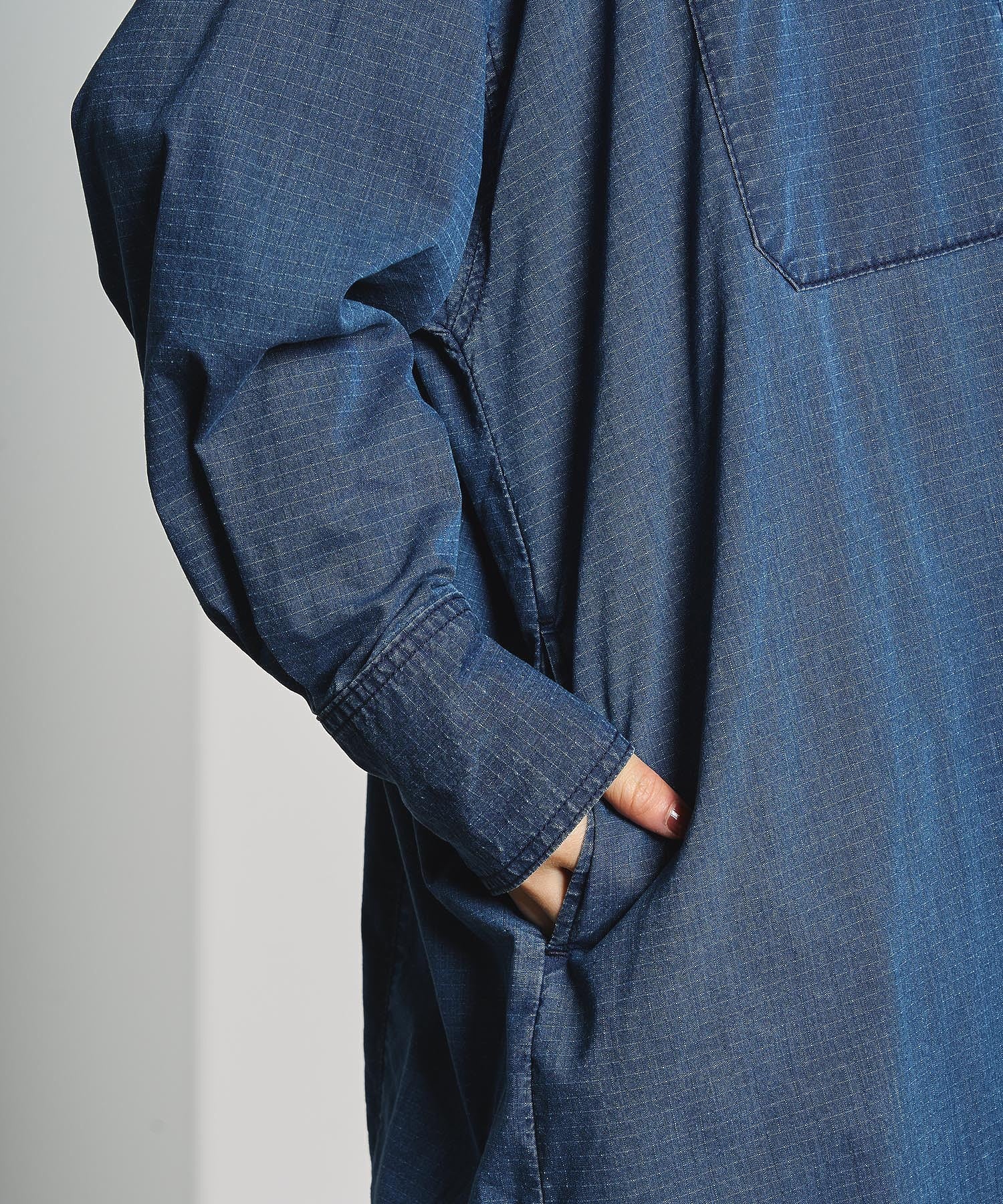 RIP STOP WORK POCKET SHIRT DRESS