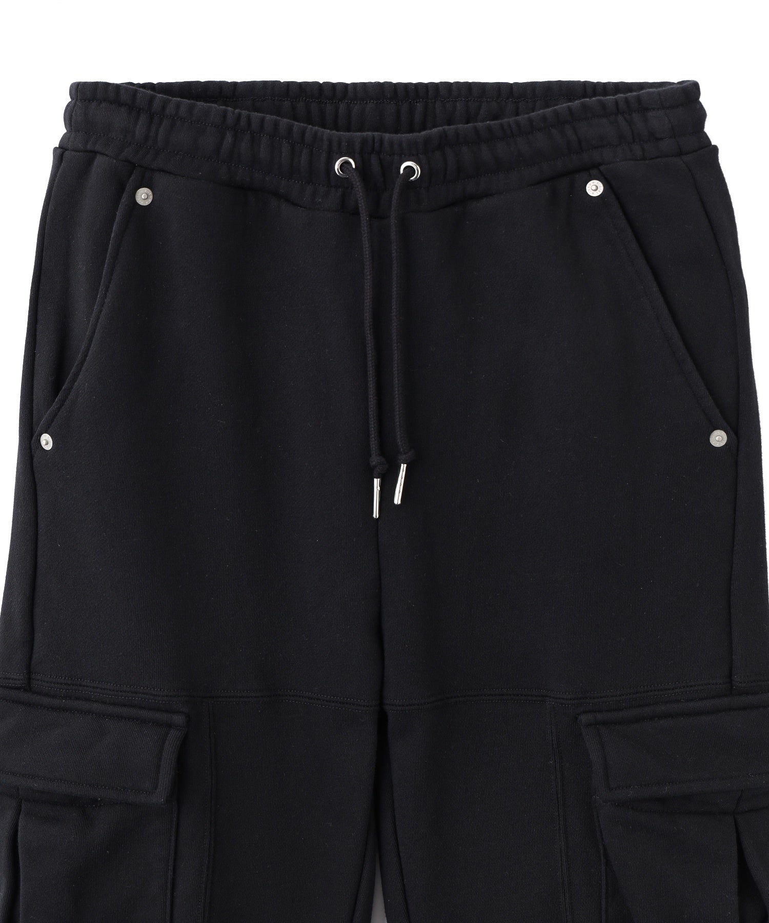 CARGO POCKET FLARE SWEAT PANTS