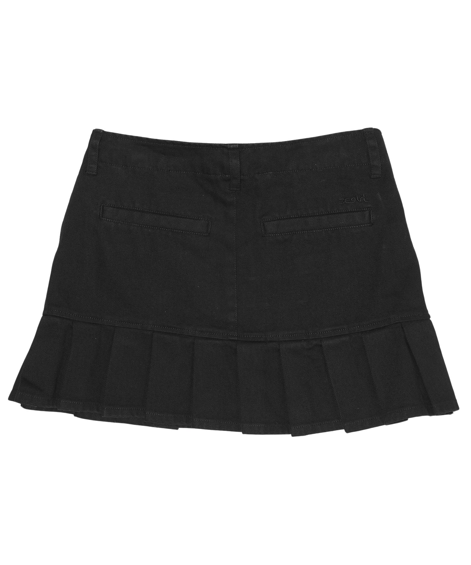 LOW RISE PLEATED MINI SKIRT