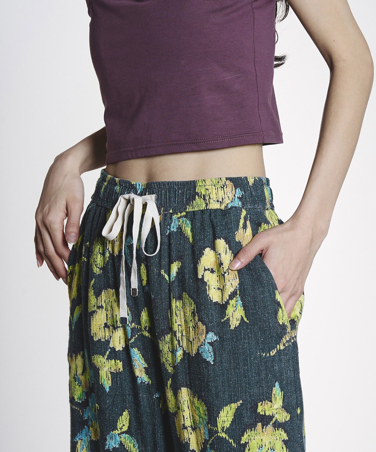 ROSE PRINT PANTS