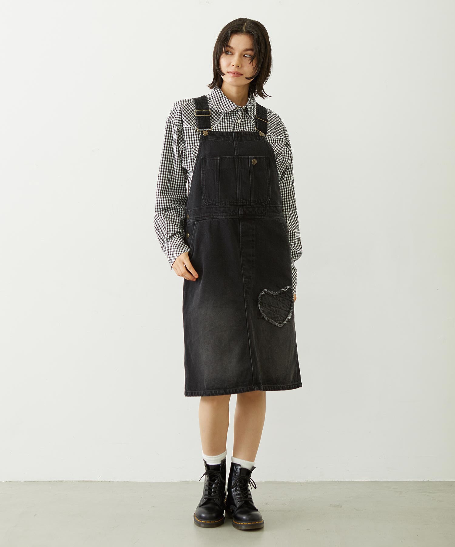 PATCH SALOPETTE SKIRT