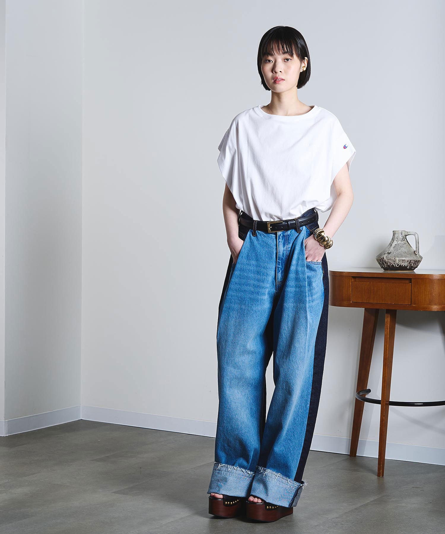 model:168cm 着用サイズ:M