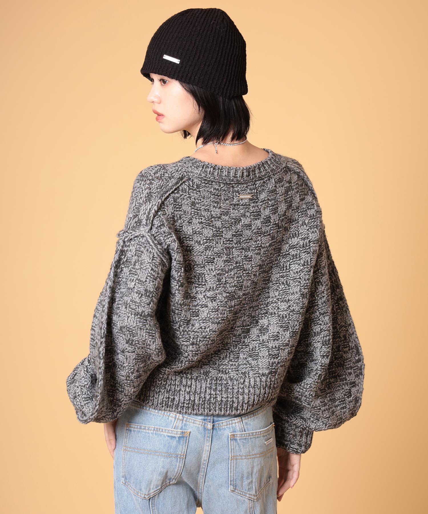 ミックスニットプルオーバー
