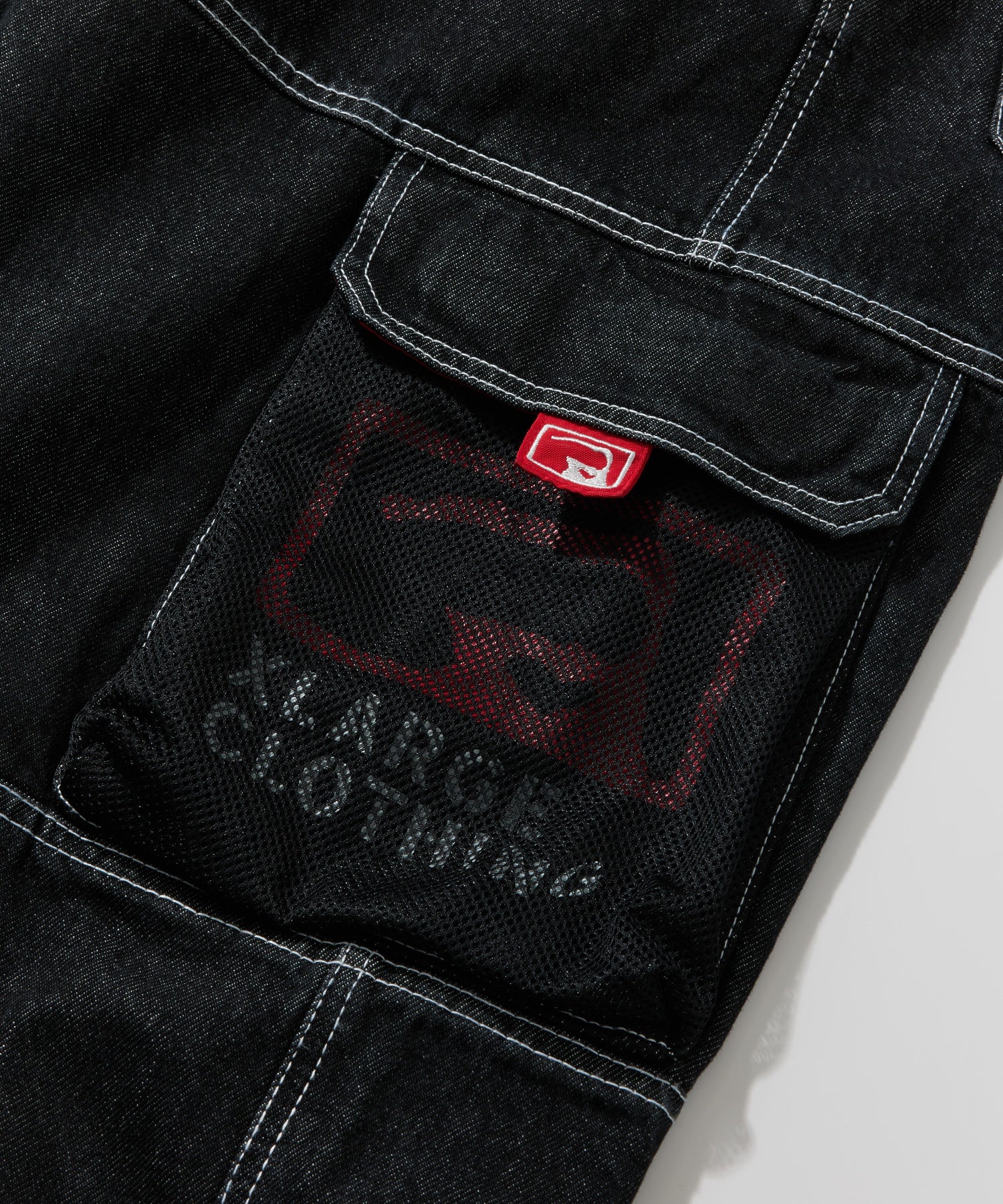 DENIM CARGO PANTS