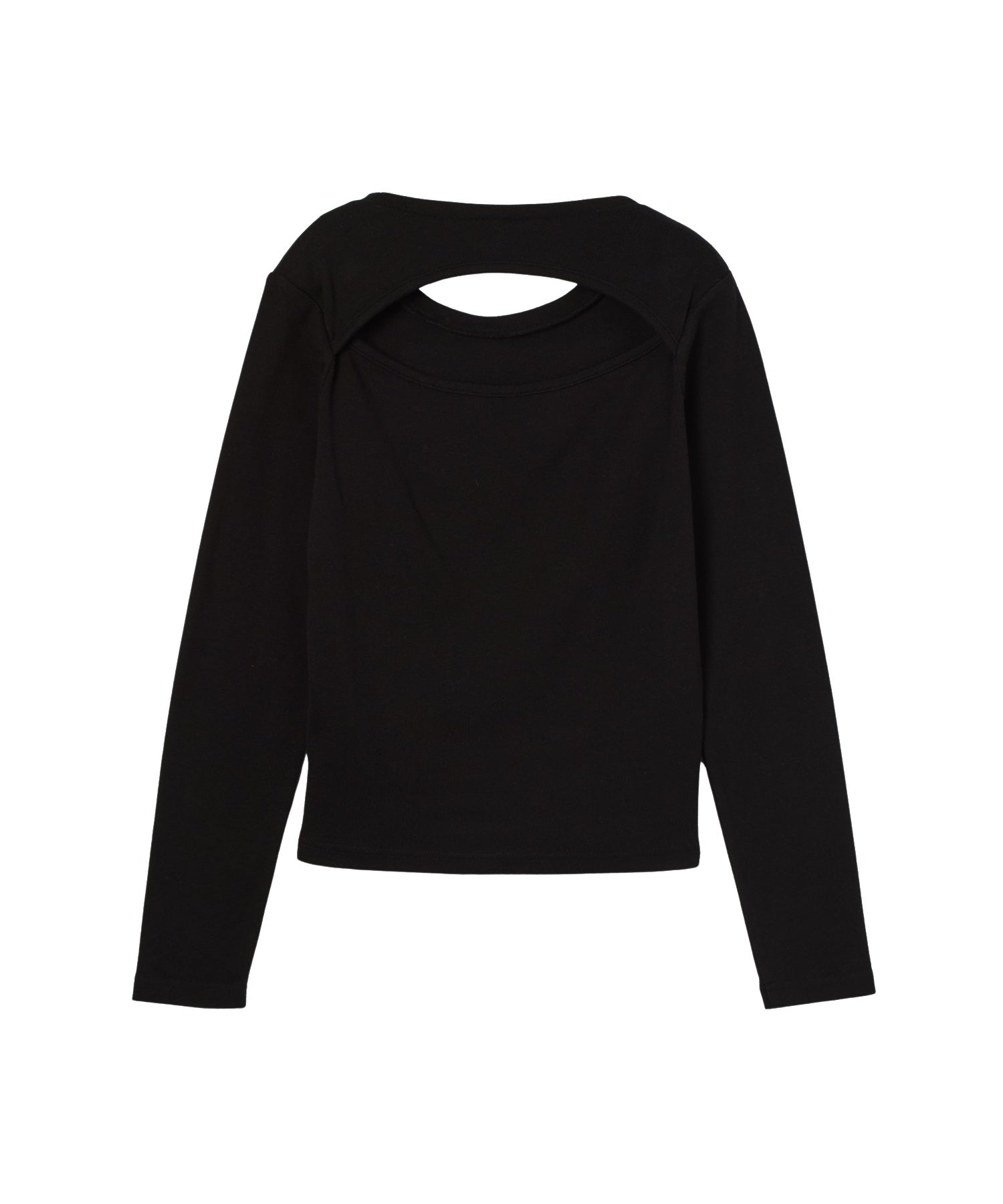 BACK SLIT COMPACT L/S TOP