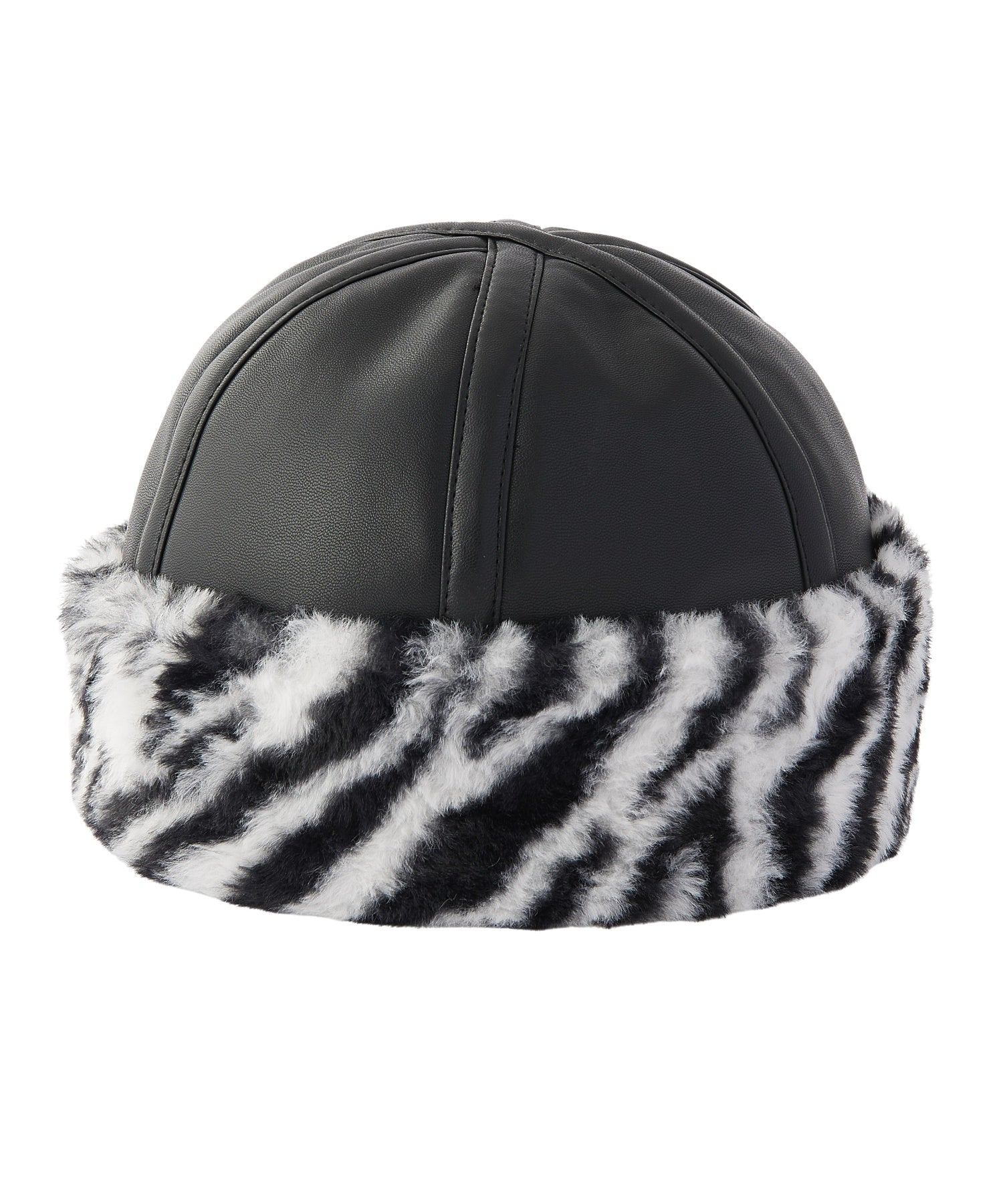 FAUX FUR BRIM HAT