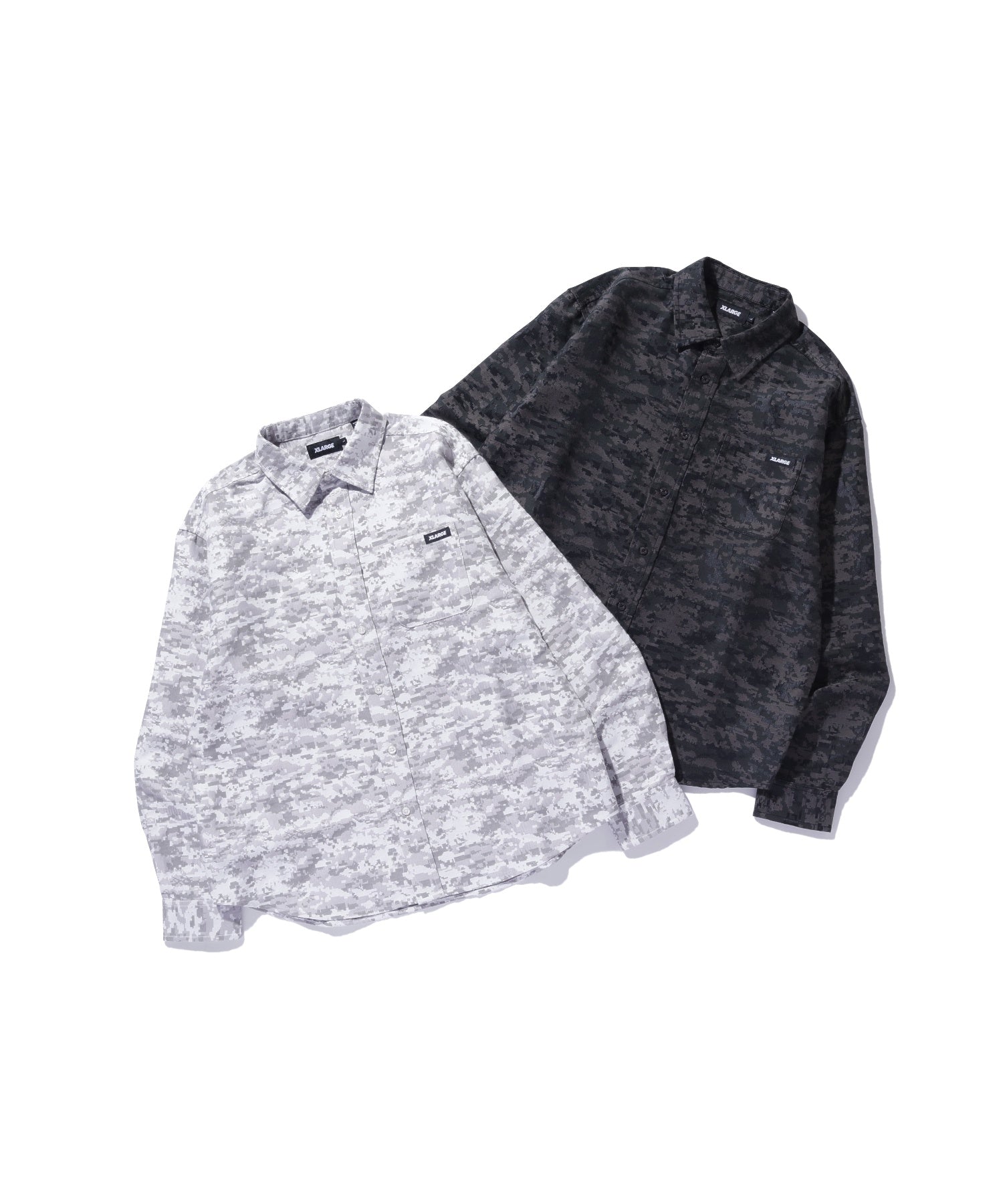 DIGITAL CAMO JACQUARD L/S SHIRTS