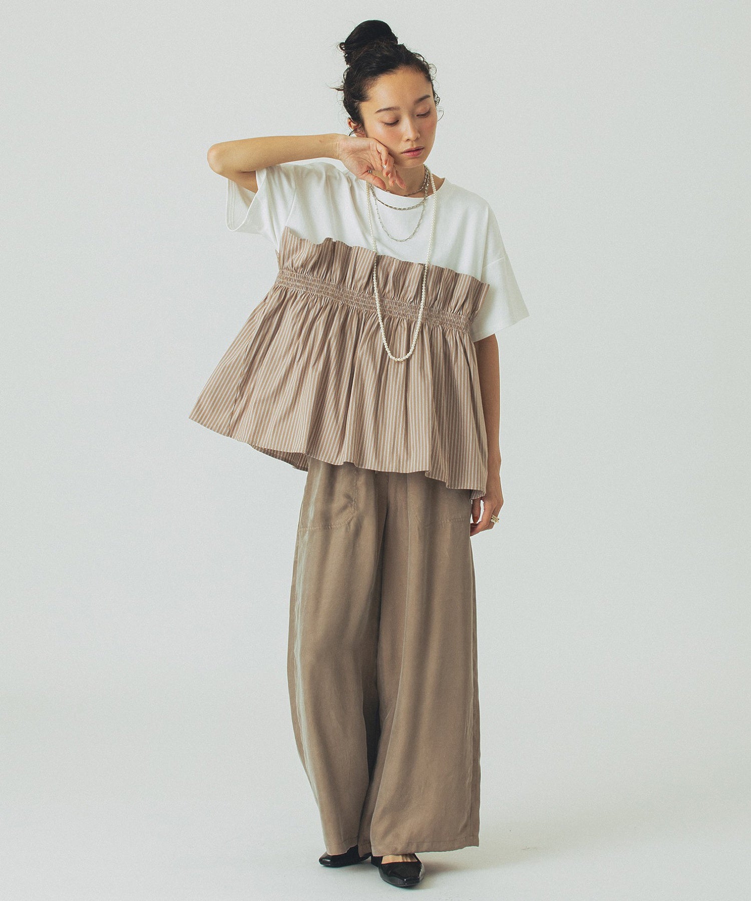 model:161cm 着用サイズ:S