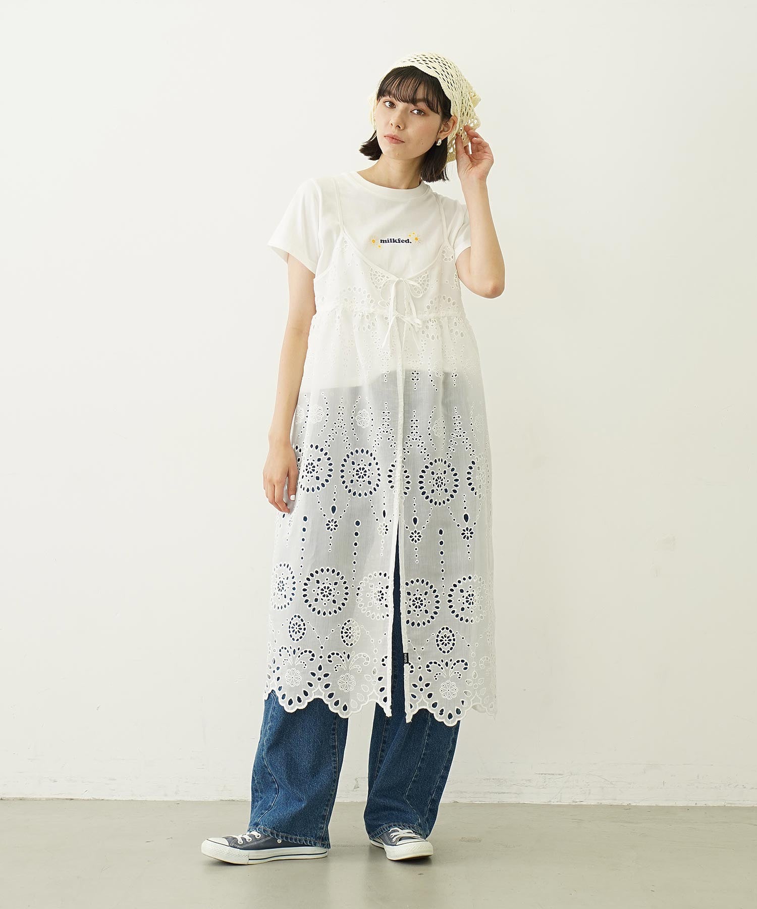 DAISY AND LOGO COMPACT S/S TEE