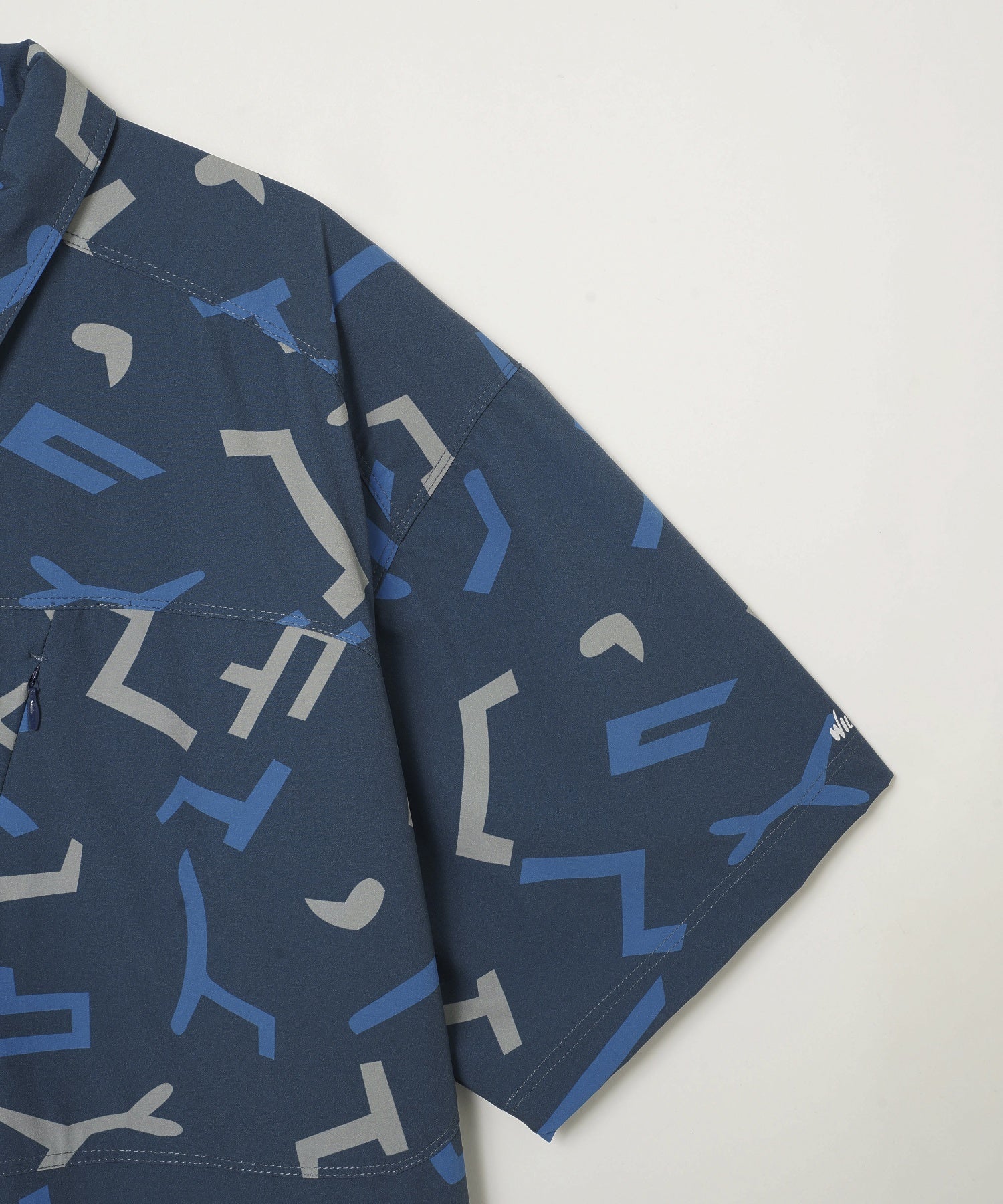 WILDTHINGS/ワイルドシングス/PRINT SLANT S/S SHIRT/WT24035AD