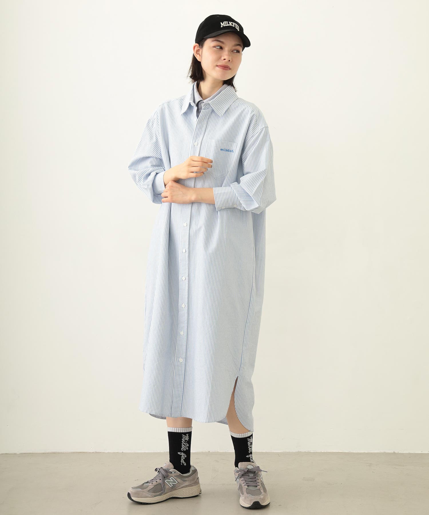 LAYERED SHIRTS DRESS