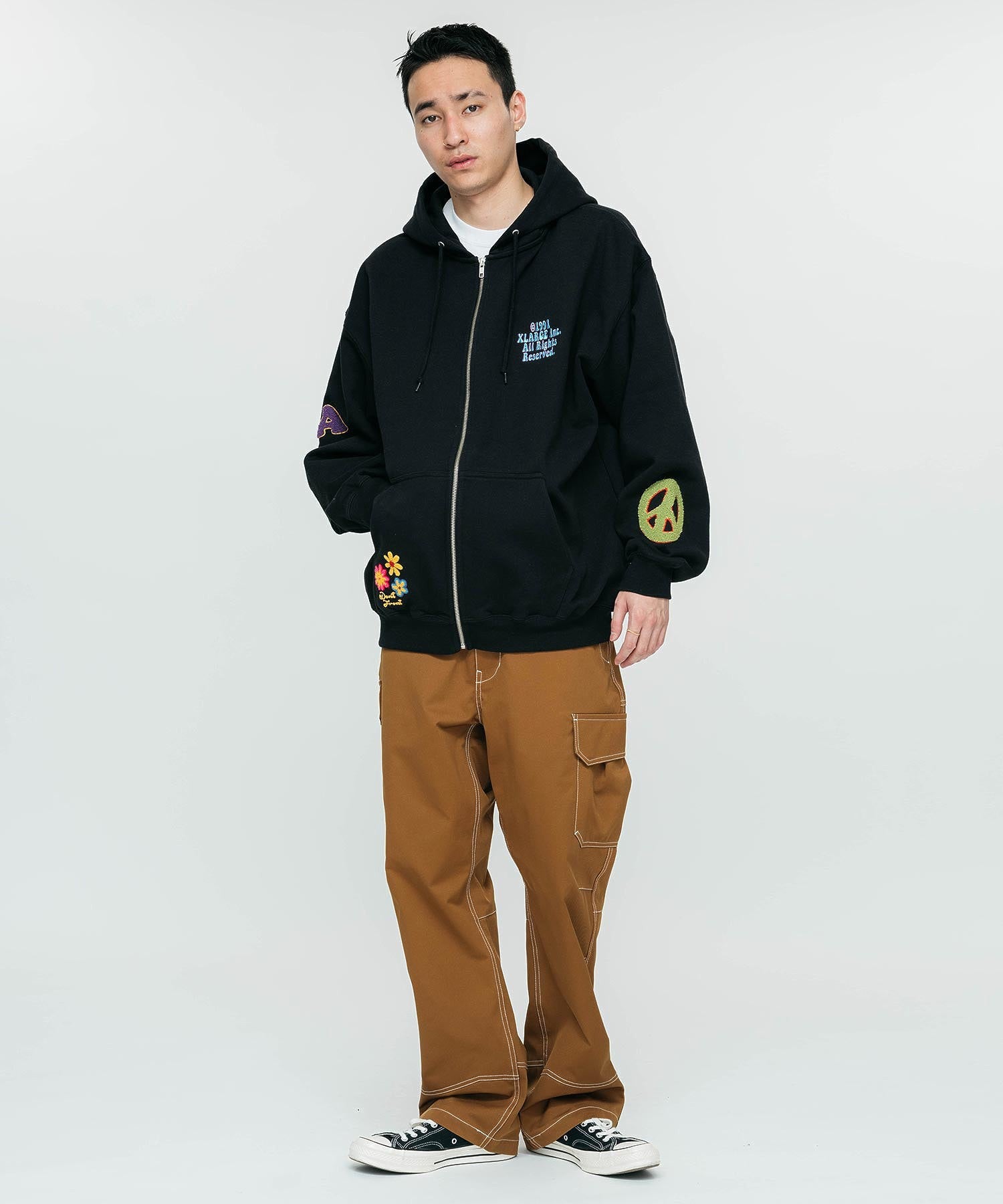 DAISY ZIP HOODED SWEAT XLARGE – calif