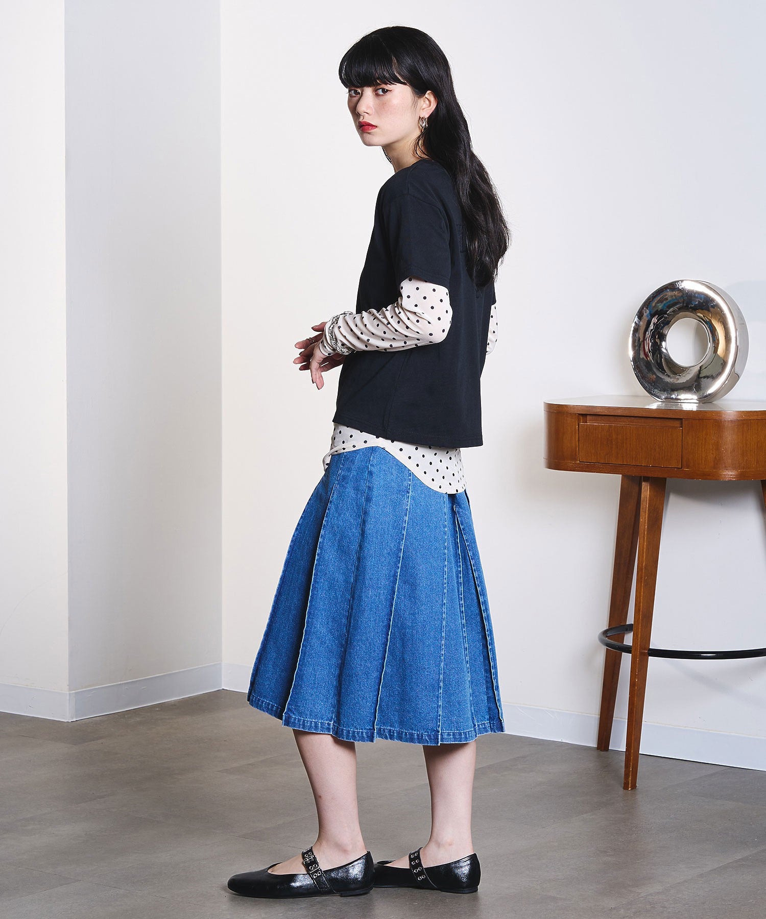 model:163cm 着用サイズ:M