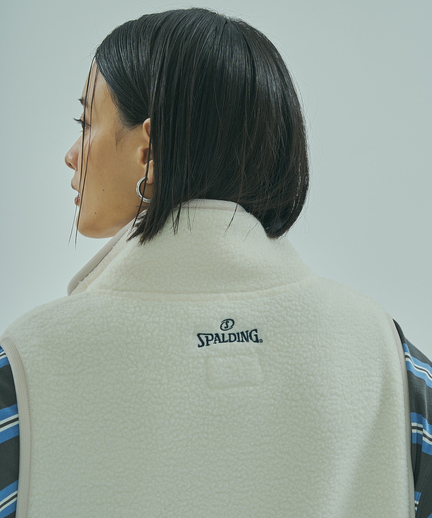 SPALDING x ROSE BUD FLEECE VEST