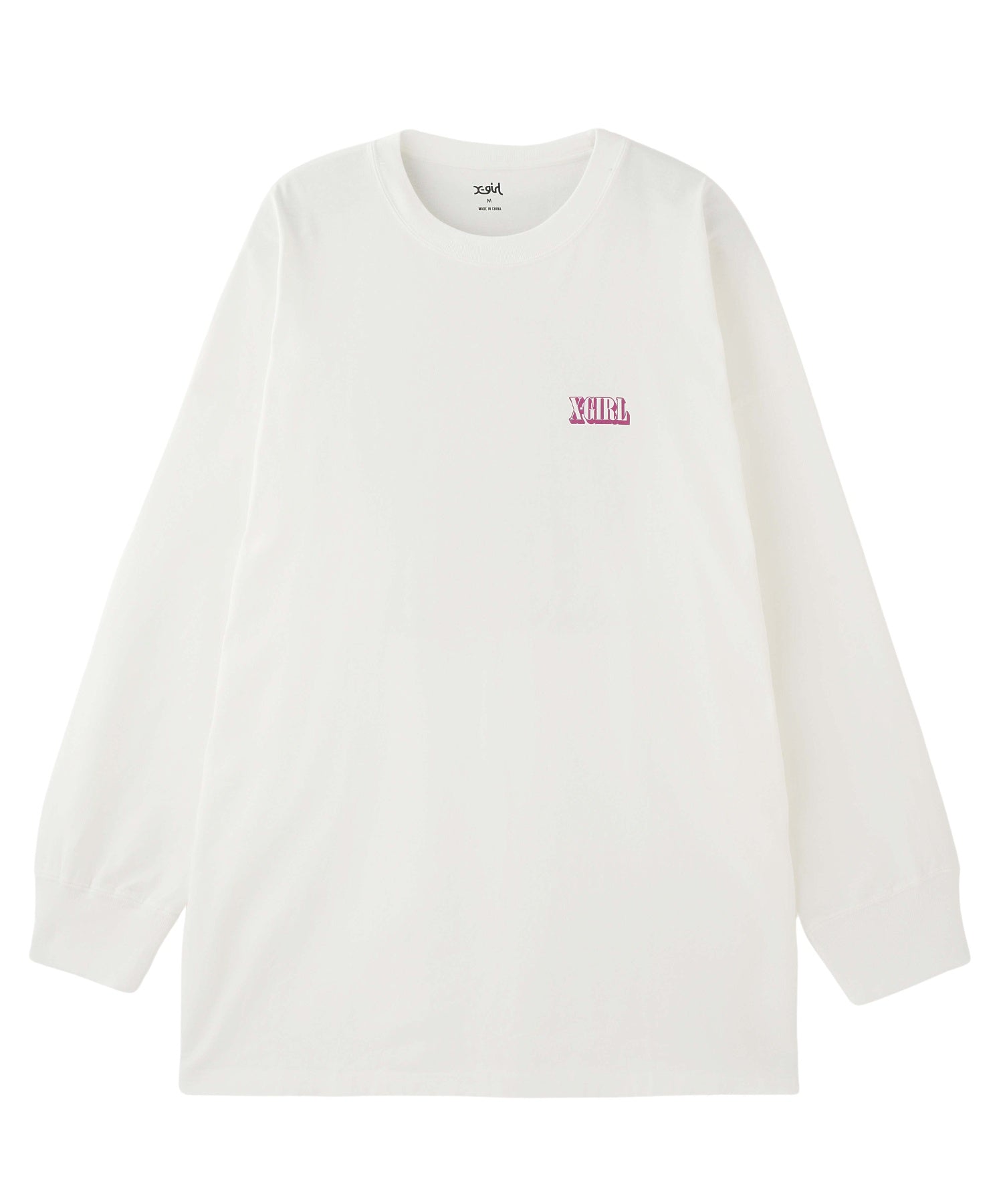 CIRCLE BACKGROUND FACE LOGO L/S BIG TEE DRESS