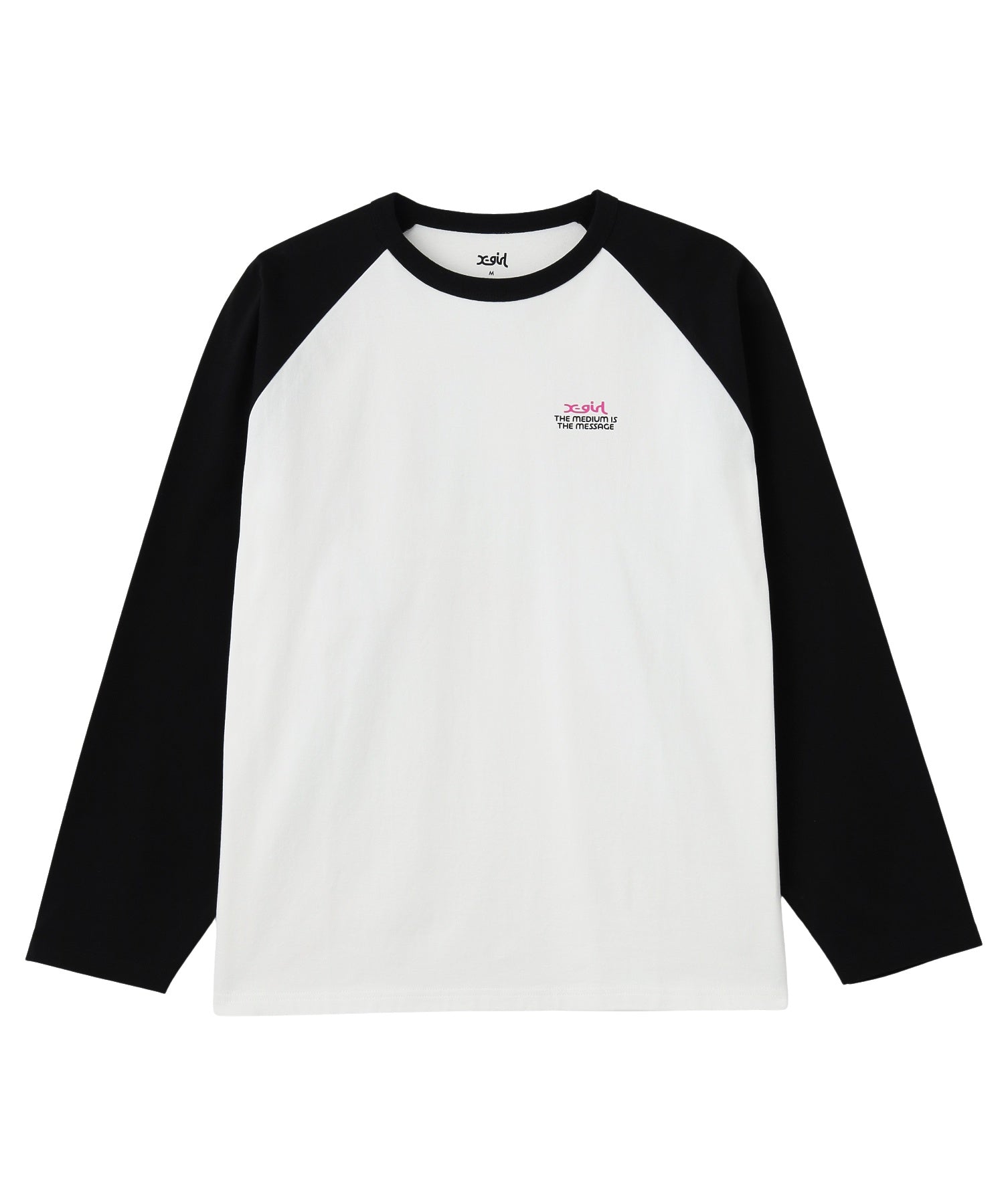FACE AND CIRCLE LOGO RAGLAN L/S TEE
