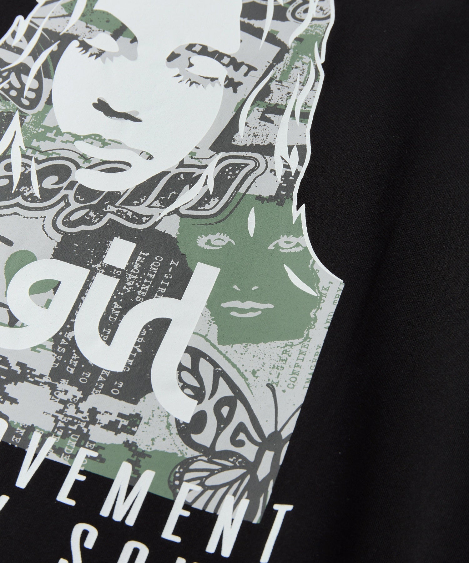 COLLAGE CAMO FACE S/S BIG TEE DRESS