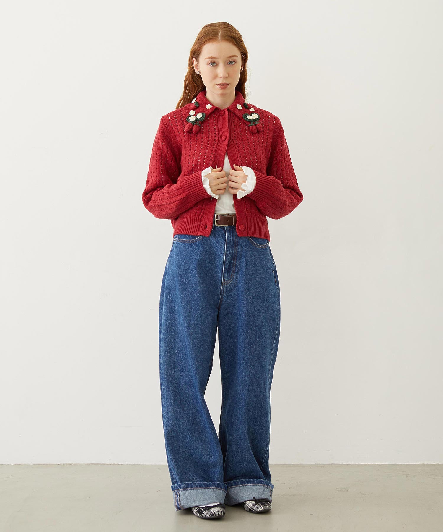 STRAWBERRY KNIT CARDIGAN