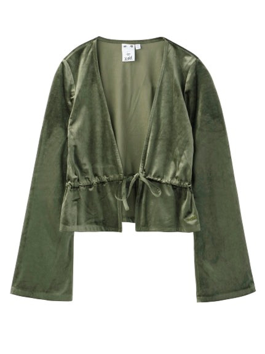 VELOUR CARDIGAN X-girl
