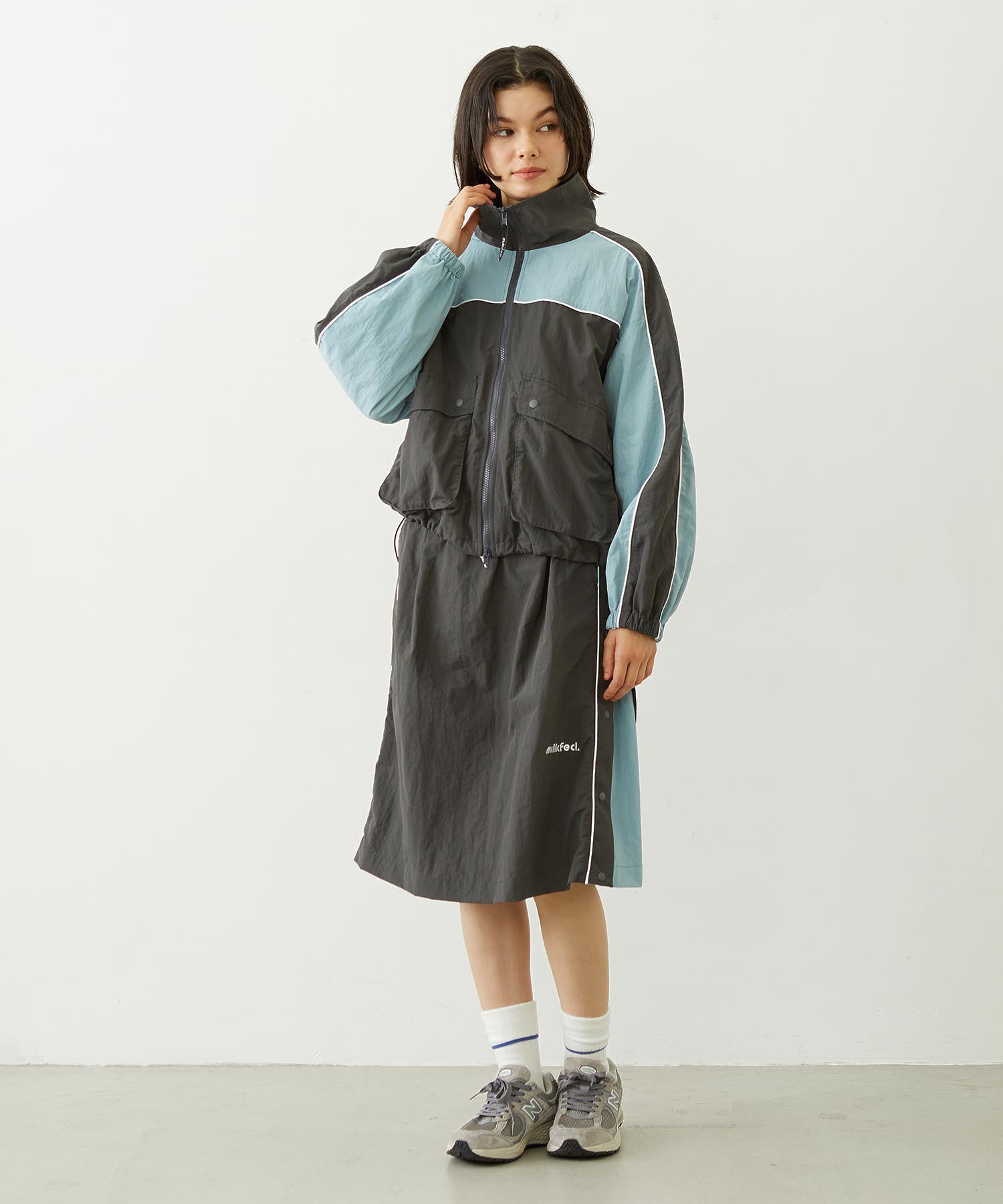 CUTOUT LOGO TRACK JACKET