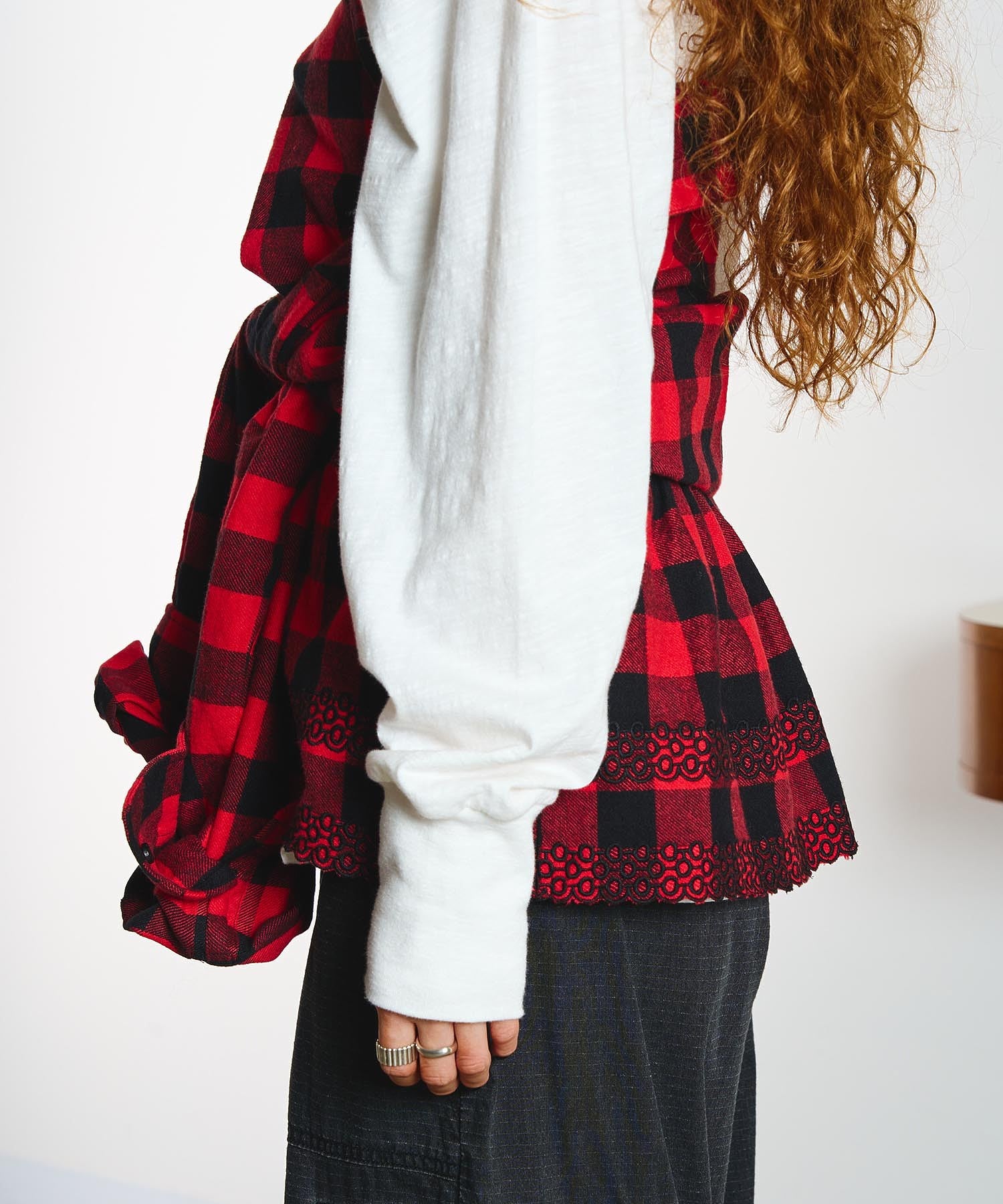 【ROSE BUD別注】INDIA IS BEAUTIFUL and ROSE BUD/FLANNEL 2WAY SHIRT