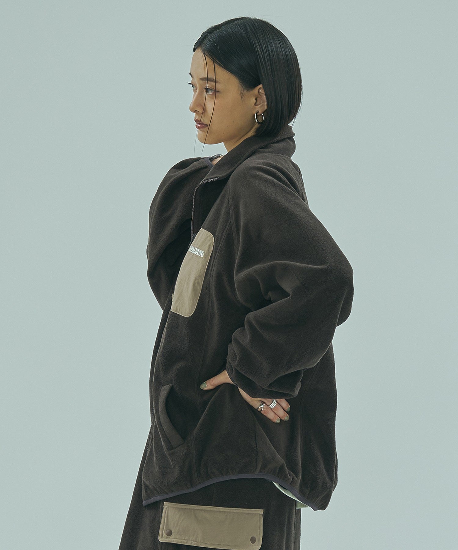 SPALDING x ROSE BUD FLEECE JACKET