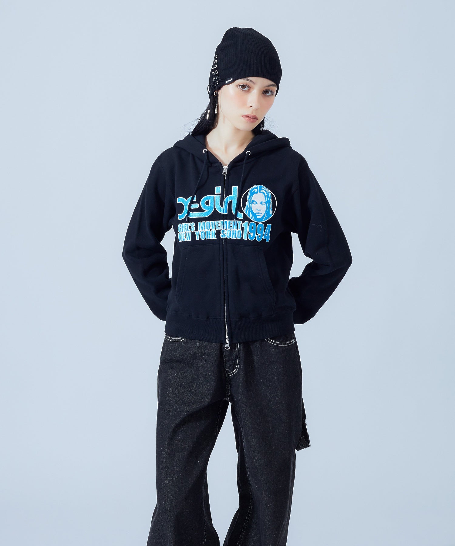LACE UP BEANIE