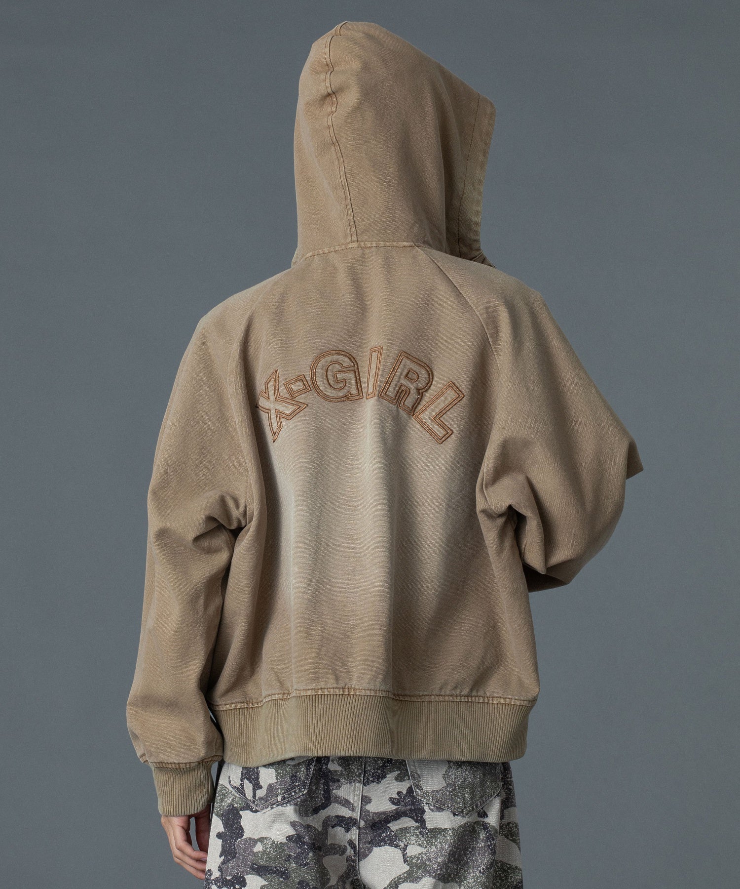 ARCH LOGO HOODED JACKET