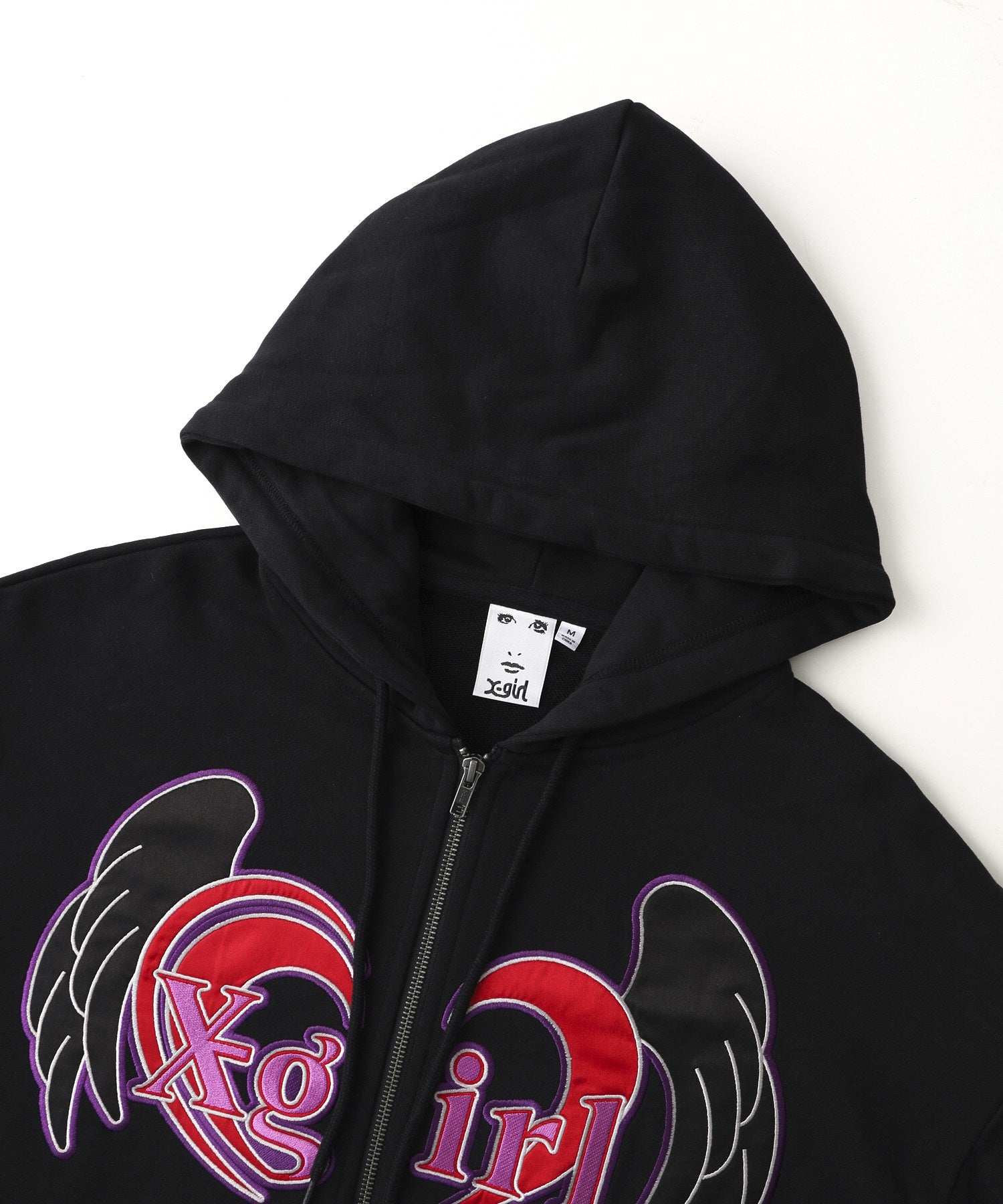 HEART AND WING ZIP UP SWEAT HOODIE