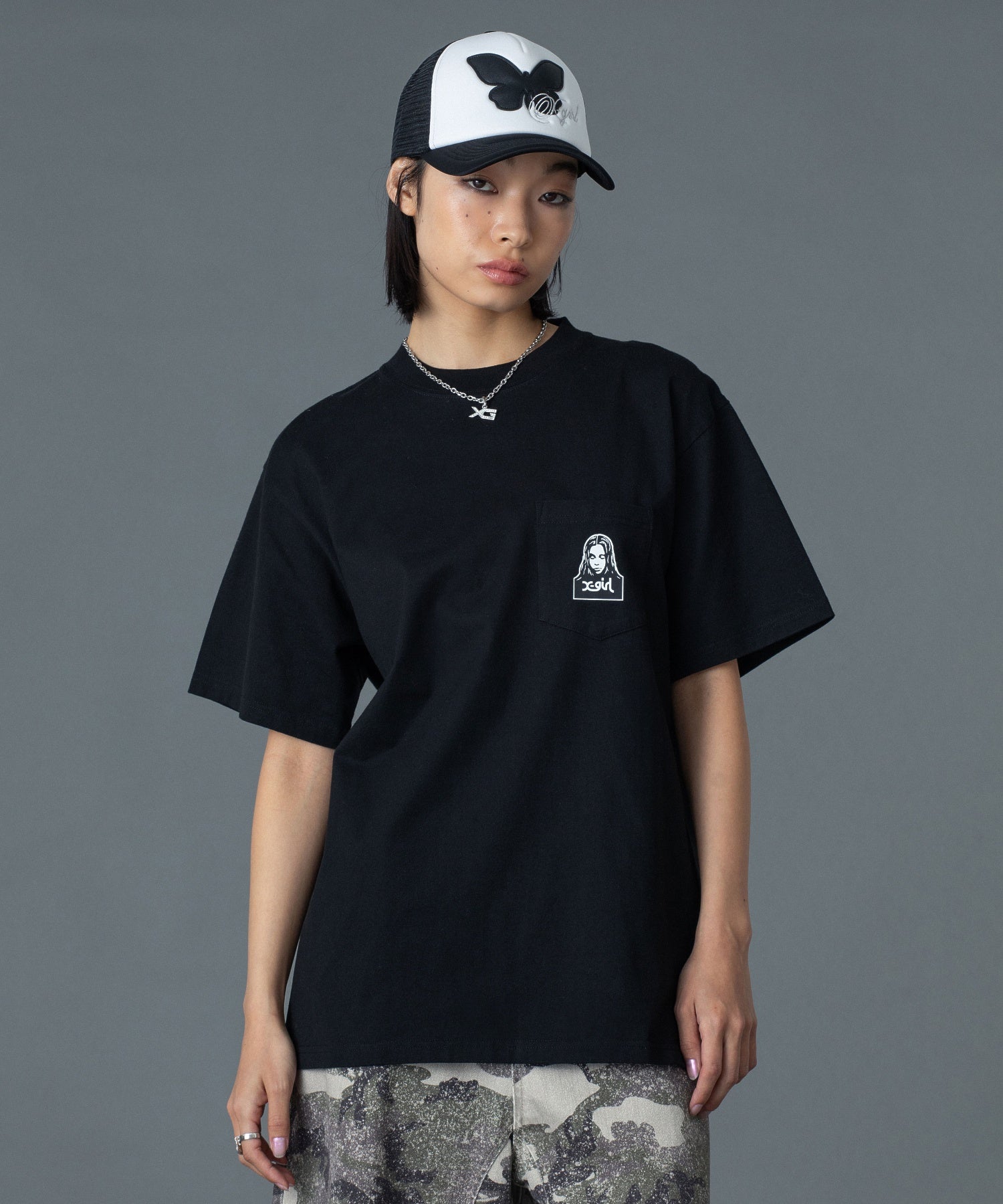 FACE AND WORDS POCKET S/S TEE